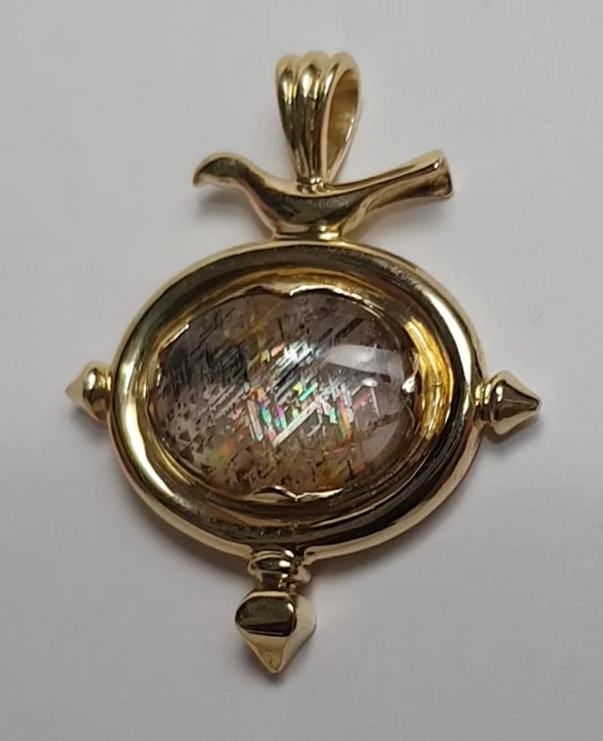 Rainbow Lattice Jewellery Pendant