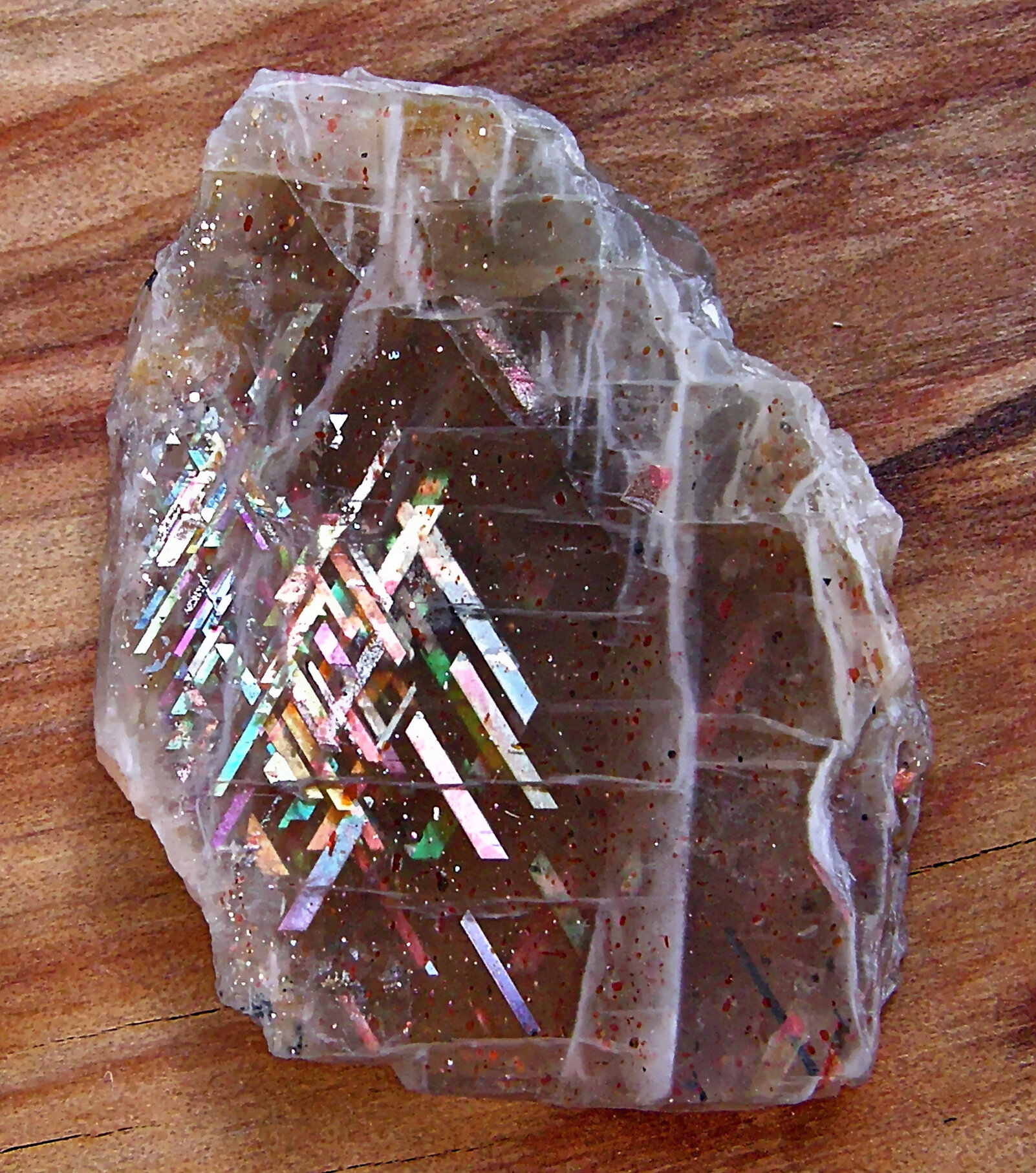 Rainbow Lattice Sunstone specimen 18.5x12.5x6mm M1249