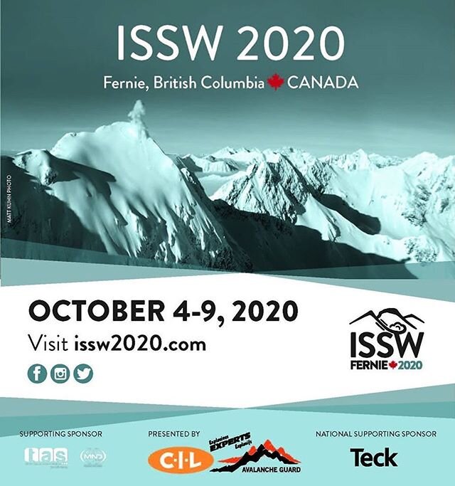 The ISSW 2020 Organizing Committee has made the difficult decision to postpone the International Snow Science Workshop by one year. While this is disappointing news, we appreciate the fact that the organizing committee has rightly made the health and