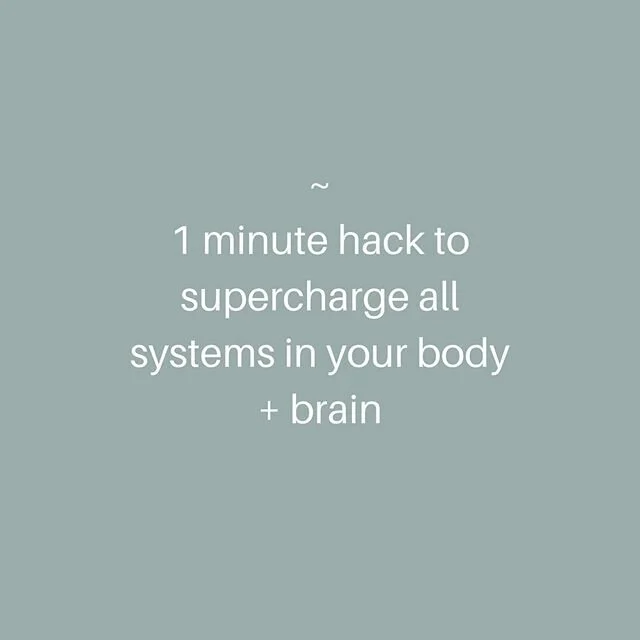 Conscious belly breathing is a powerful way to not only send a signal to our amygdala (the fear centre of the brain) that we are safe - but to also optimise ALL systems in our body:
✨ Boosts the immune system
✨Improves cognition, brain health and neu