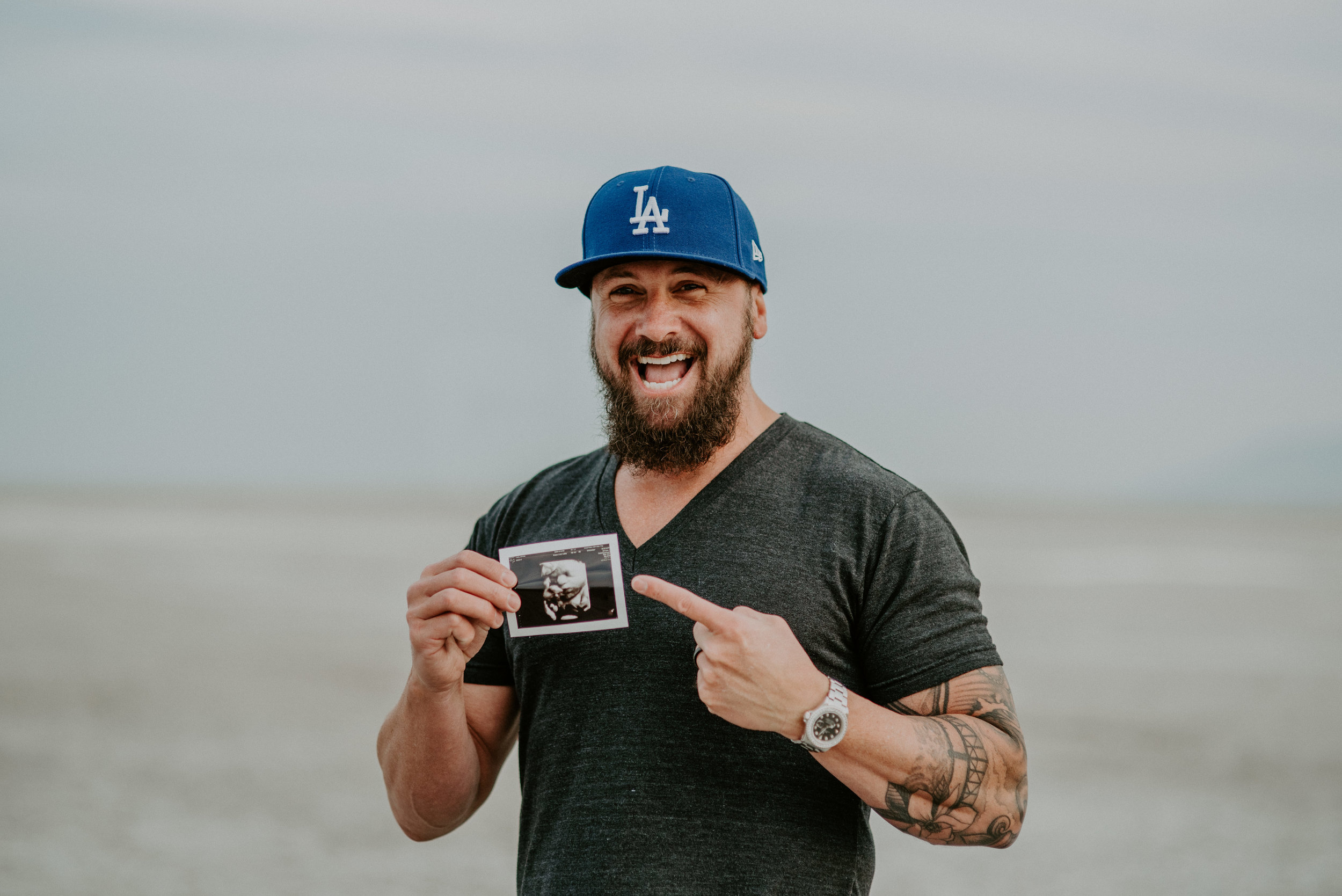 Fun Dad Maternity Shoot