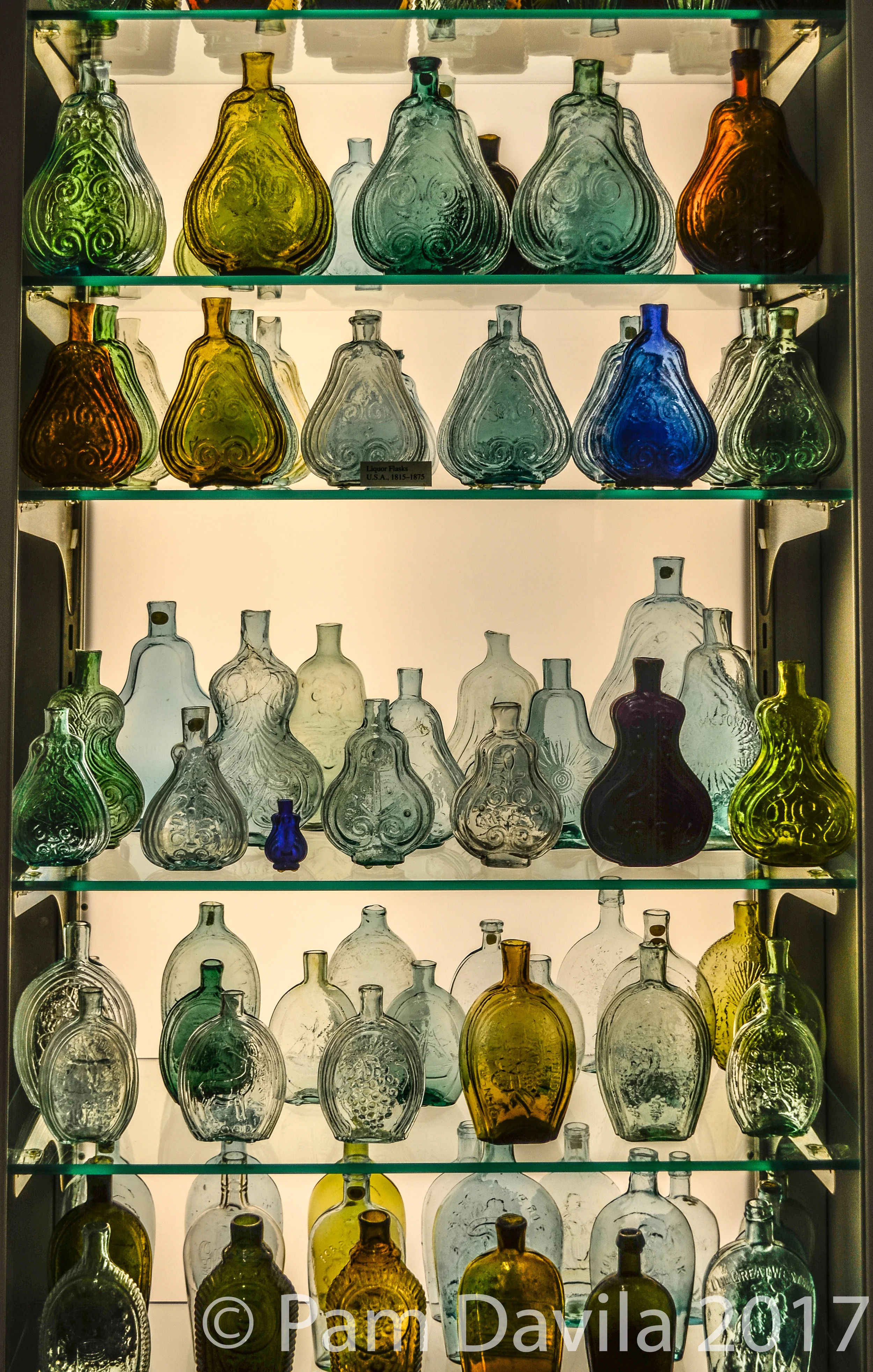 Glass liquer bottles