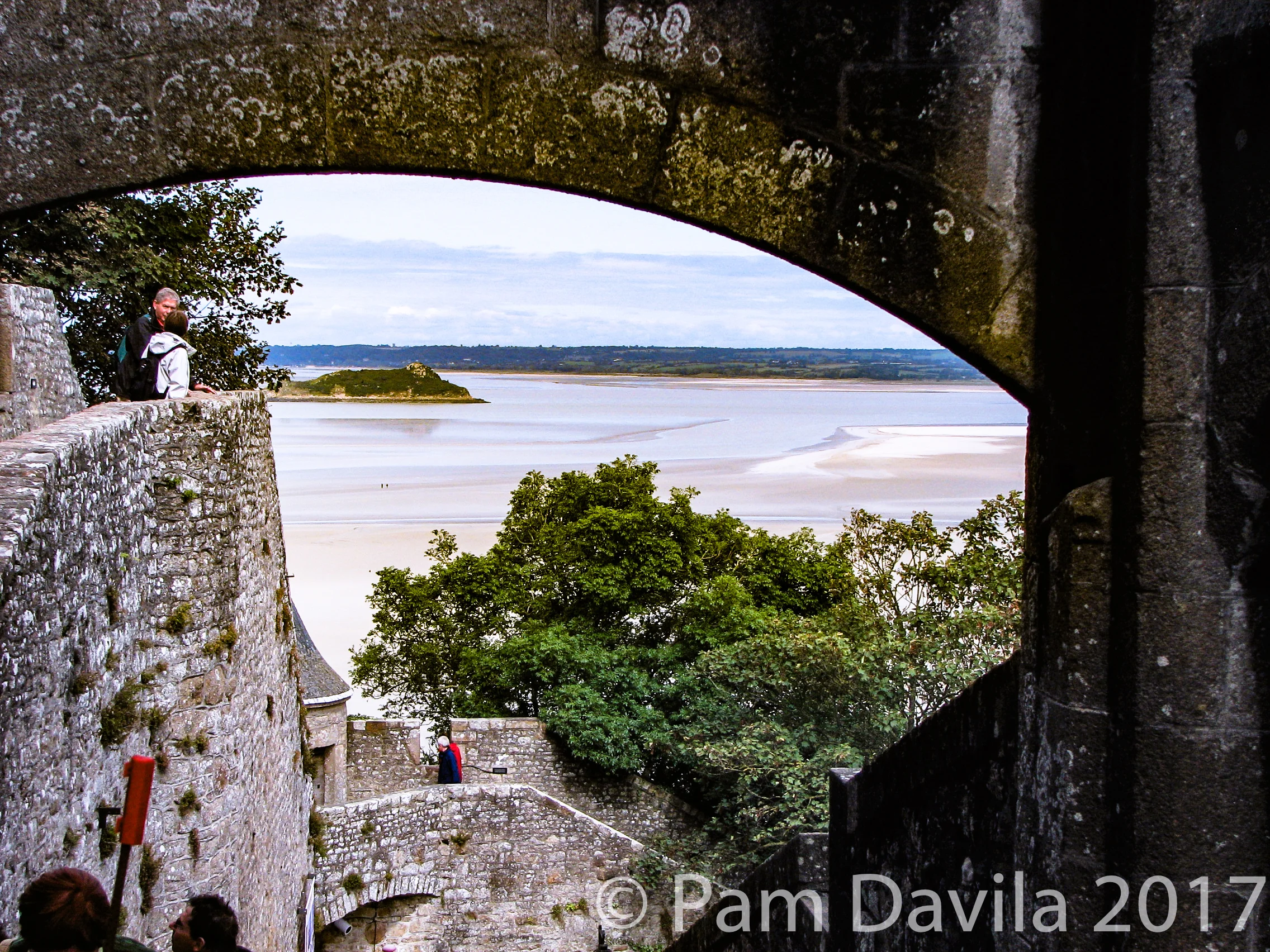 View of the bay and Tombelaine island