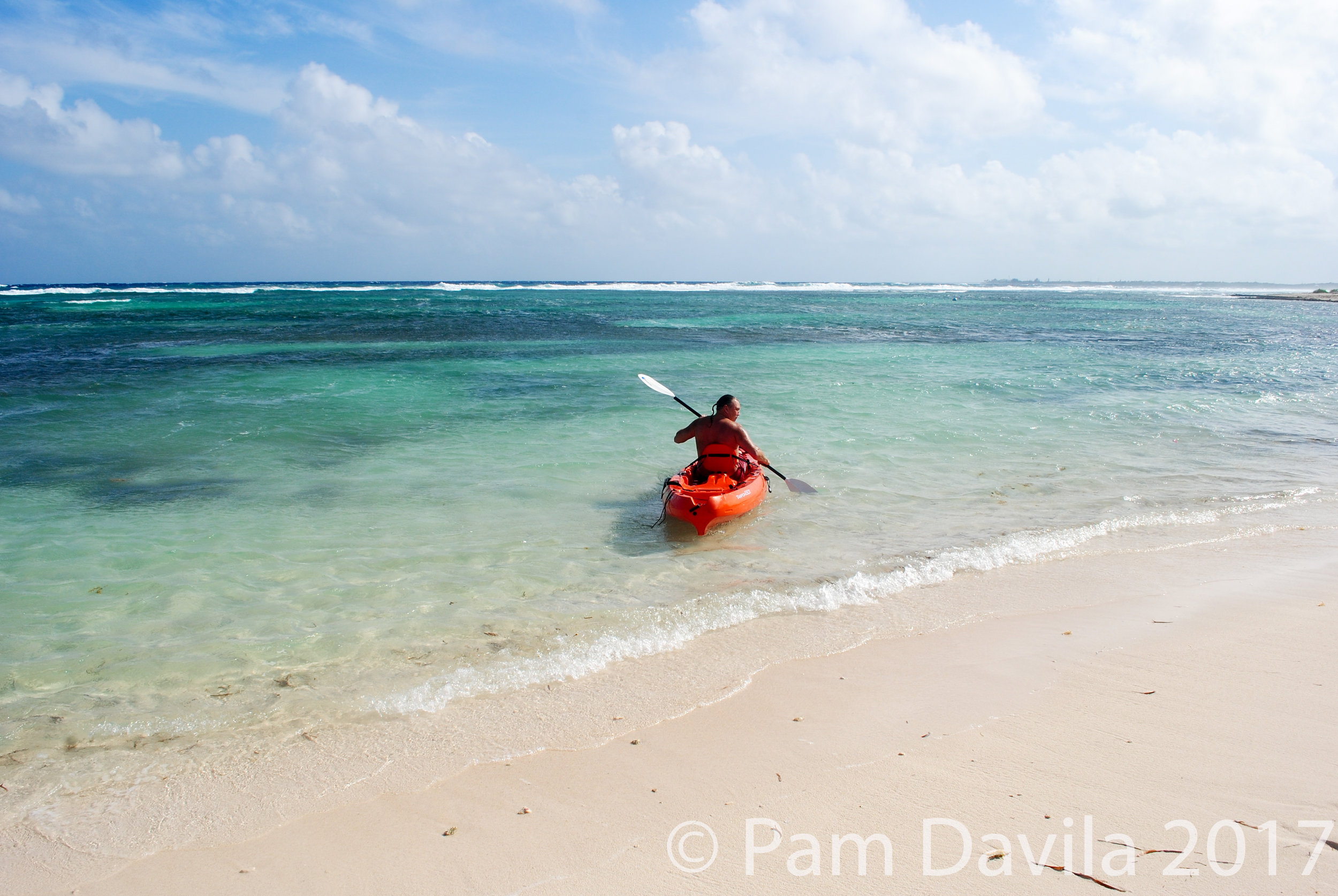 North shore kayaker