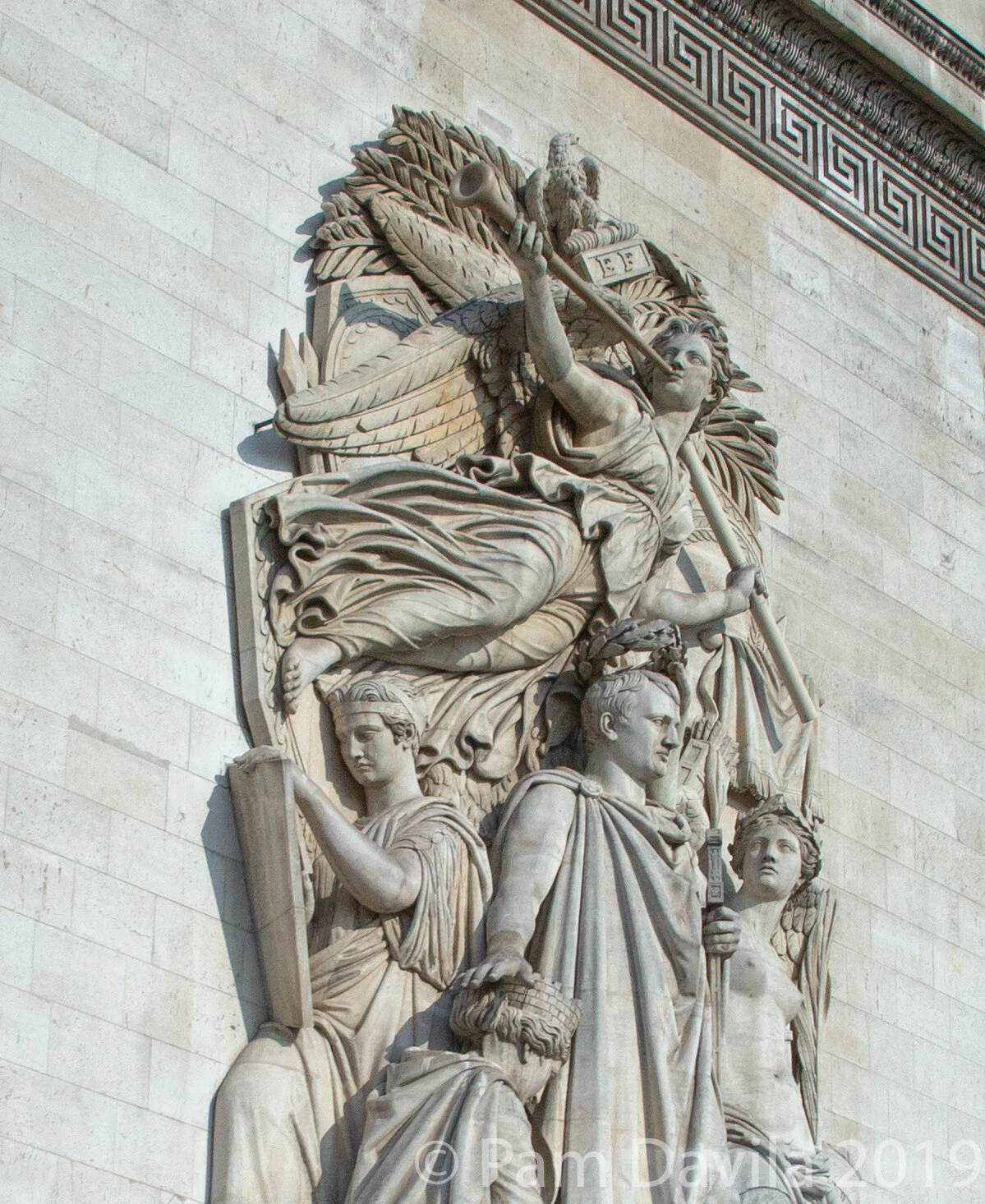 Sculptural detail of the Arc de Triomphe