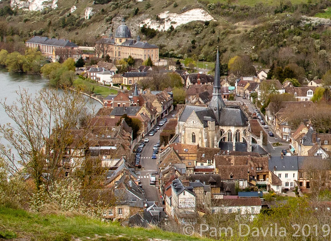 View of Petit Andely from hilltop