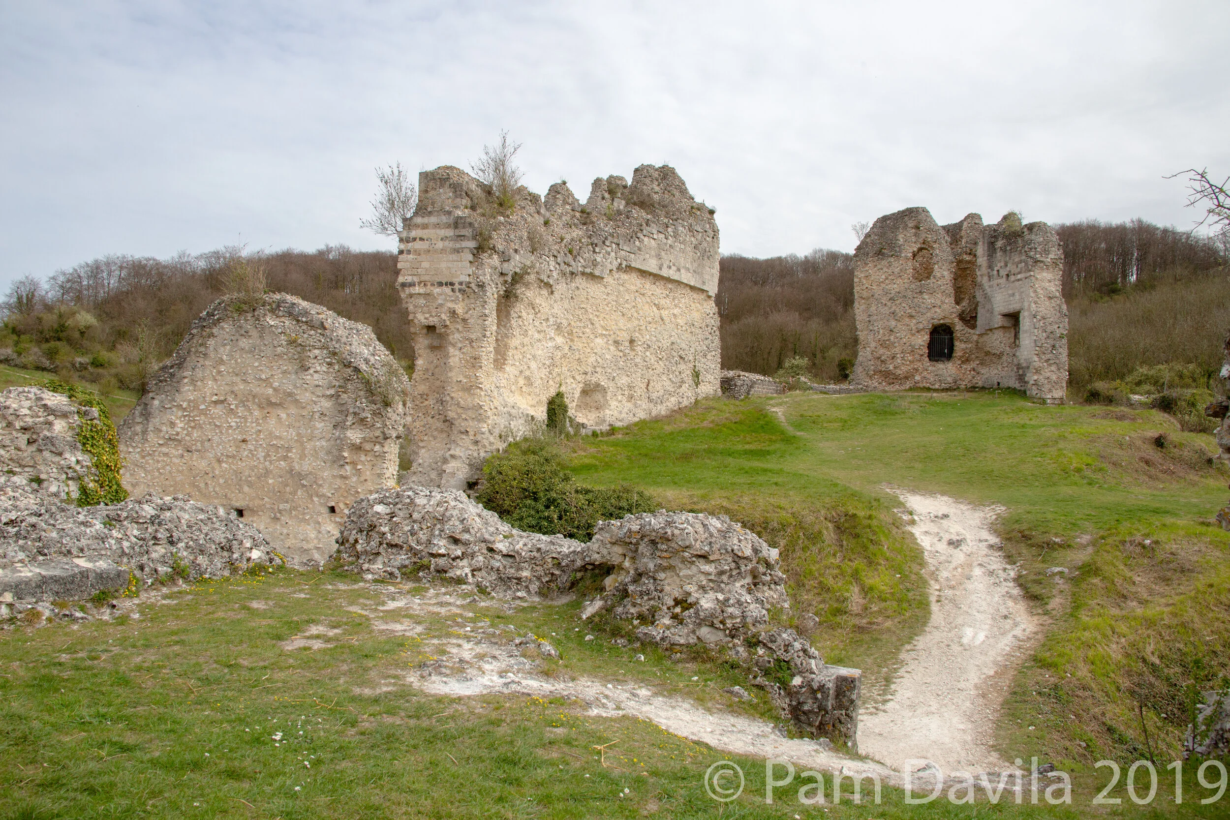 Amid the ruins of Chateau Gaillard