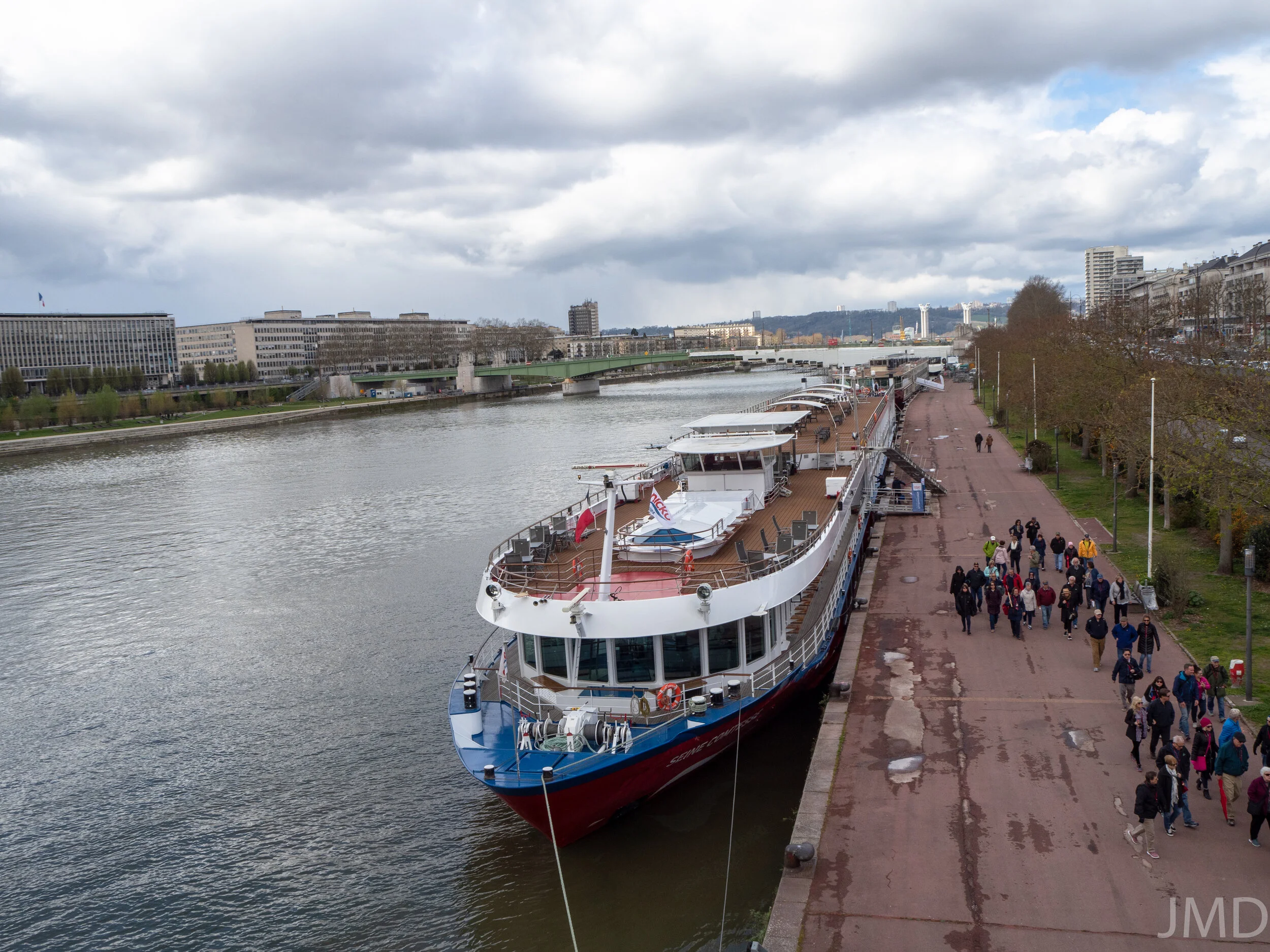 The Viking Rolf is docked at Rouen 