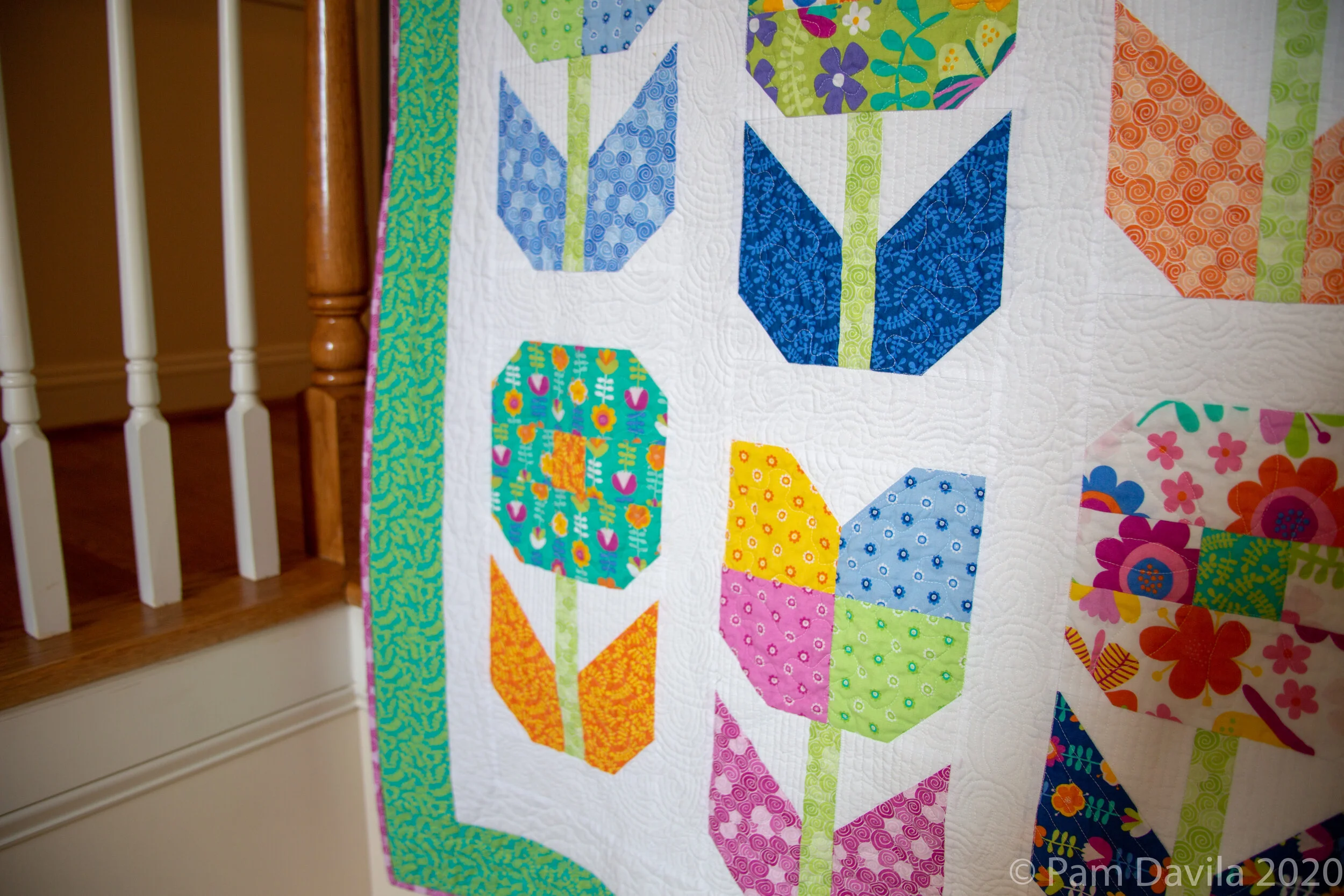 Winnie's quilt - another close-up