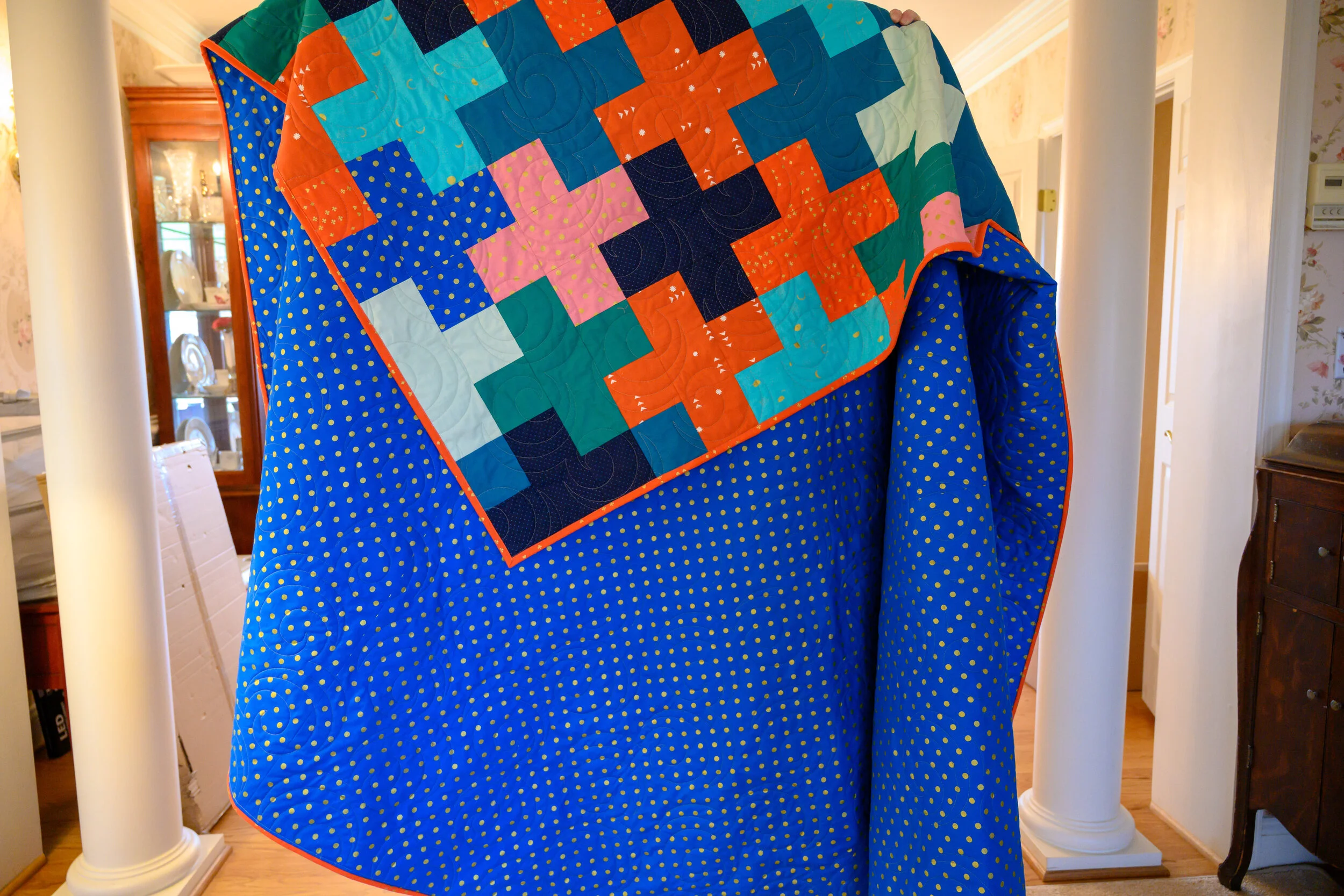 Jess king quilt - backing view