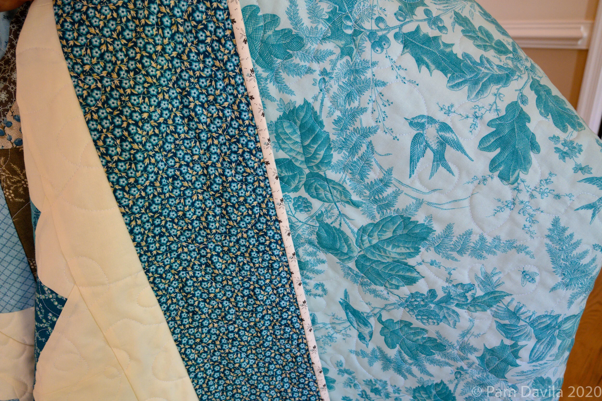 Pam's beach quilt - backing