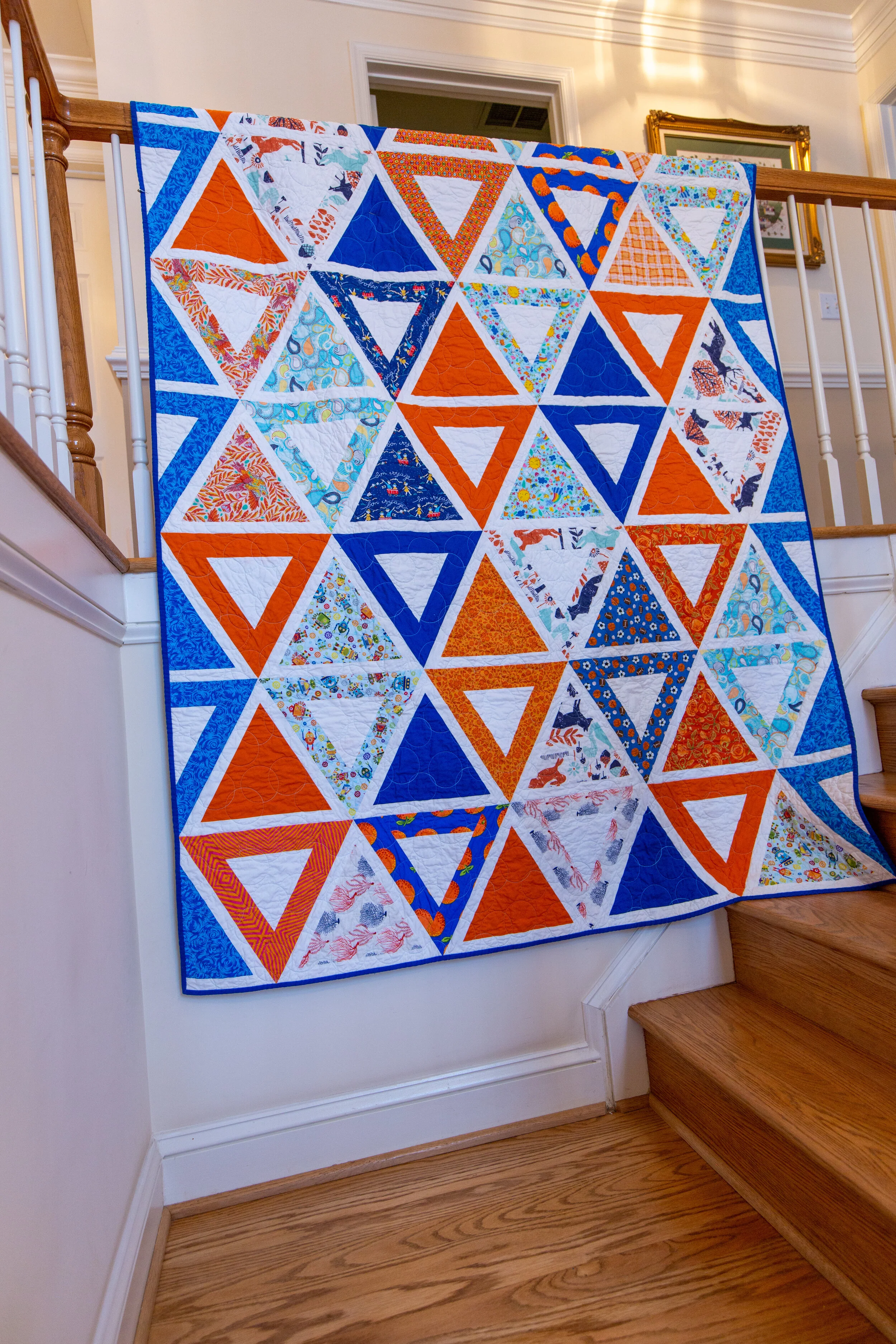 Gabriel's big boy quilt -  the front