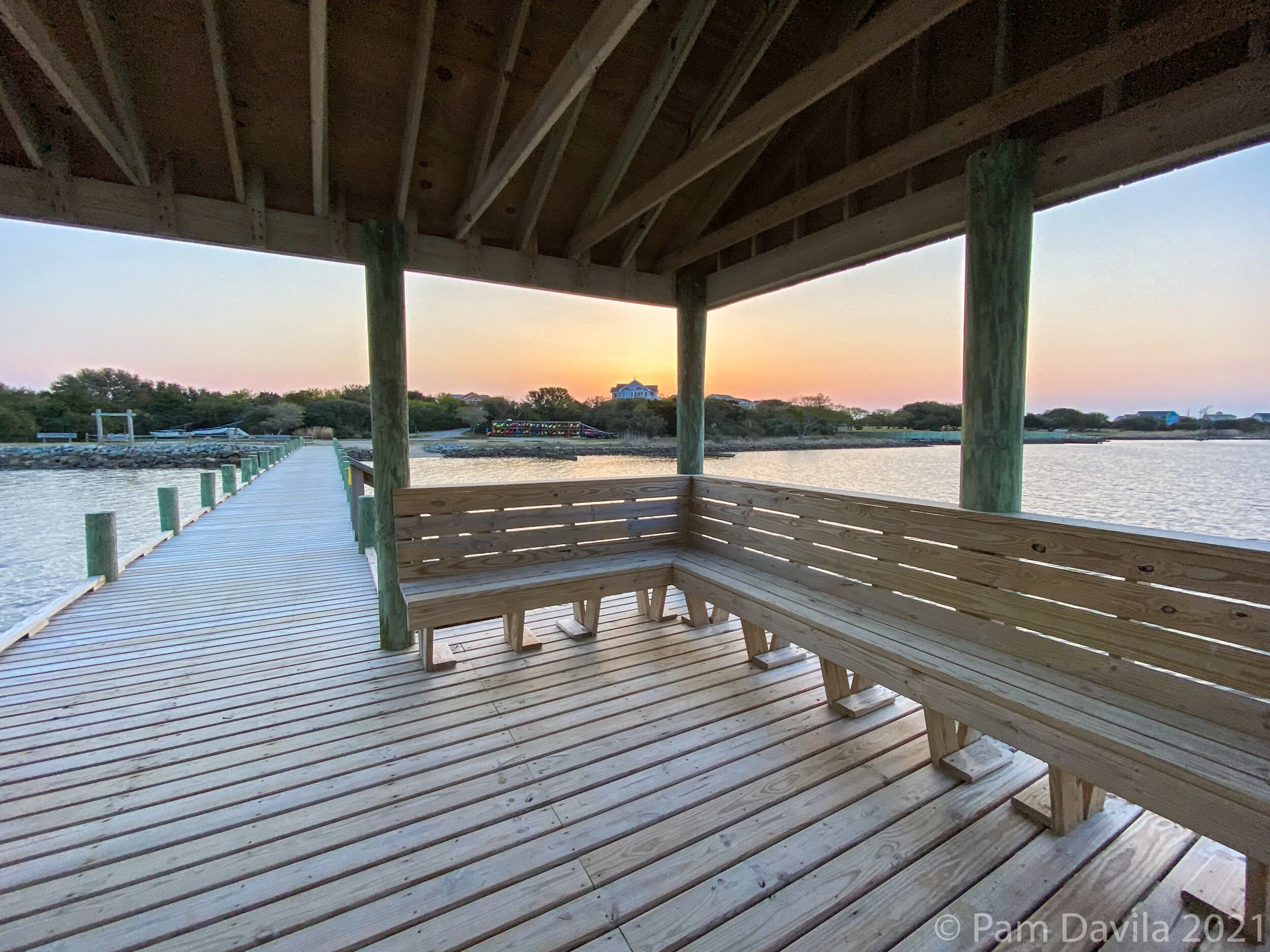 Before sunrise at the pier