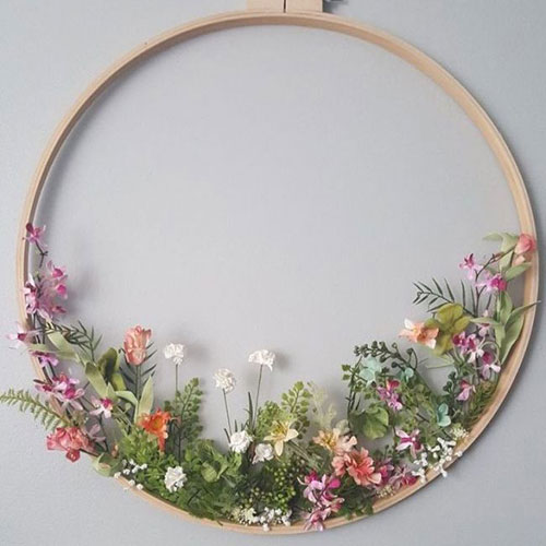 Extra Large Embroidery Hoop inspiration from Tricks of Beauty