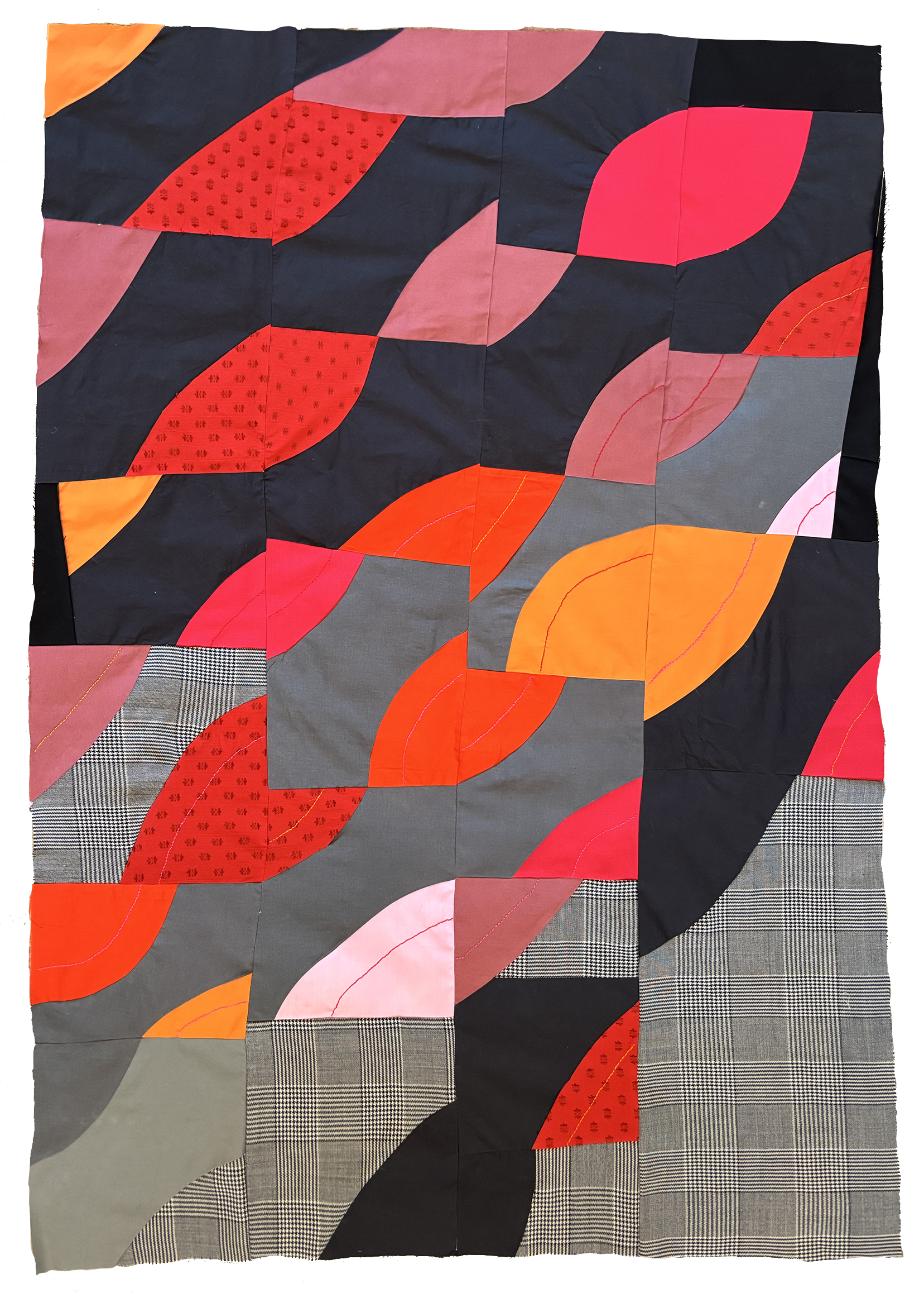 GOLDFISH QUILT TOP, 37" x 52"