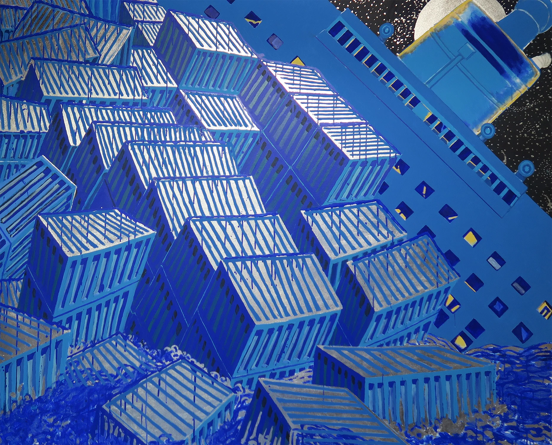  Acrylic and mixed media on canvas | 60X74" 