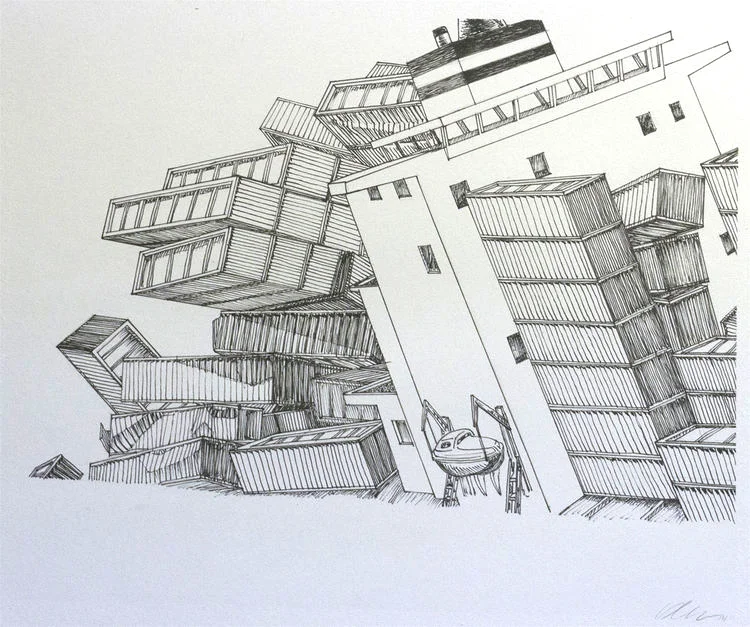  Ink on paper | 18x22" 