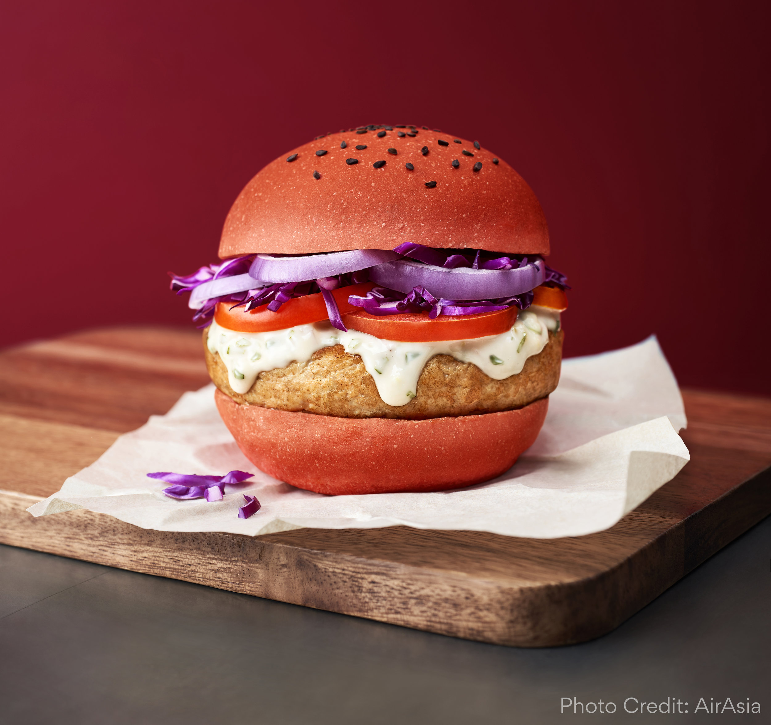 telex Stue Kan beregnes Fight AIDS From the Sky with AirAsia's INSPI(RED) Burger — (RED)