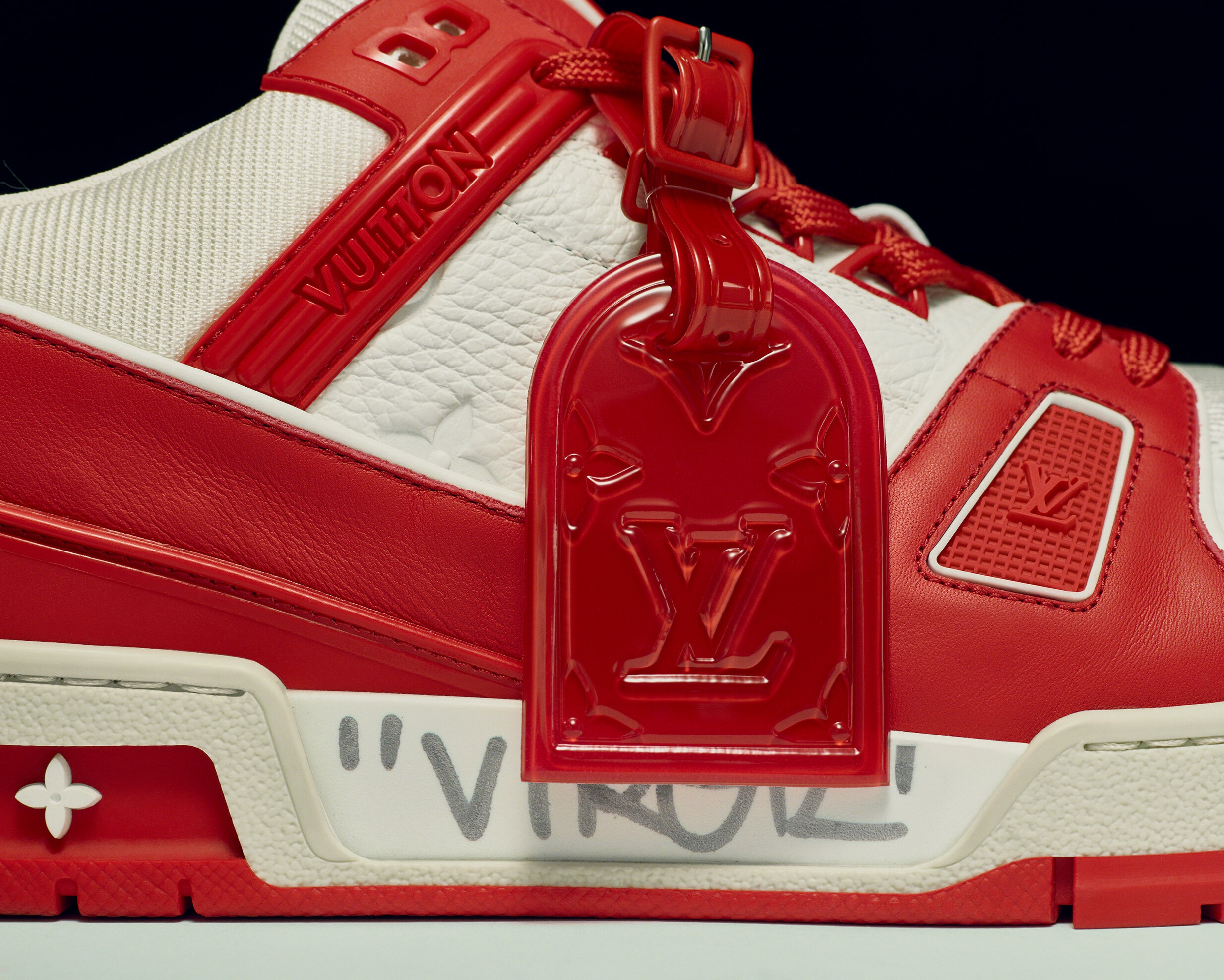 Louis Vuitton to Auction Louis Vuitton I (RED) LV Trainer