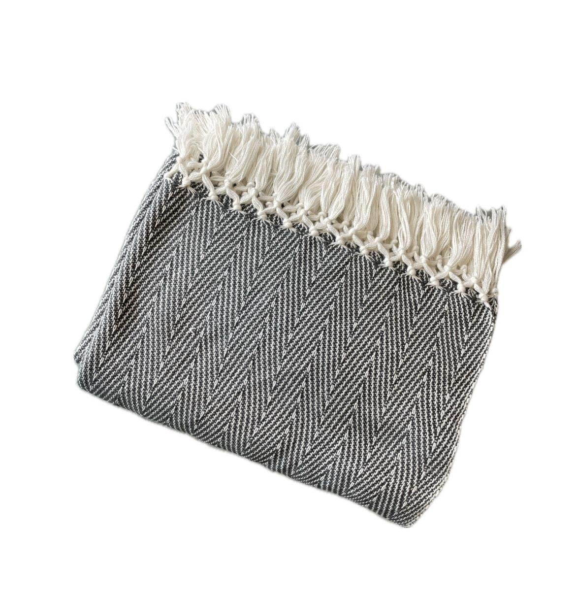 Manta de alpaca - negro