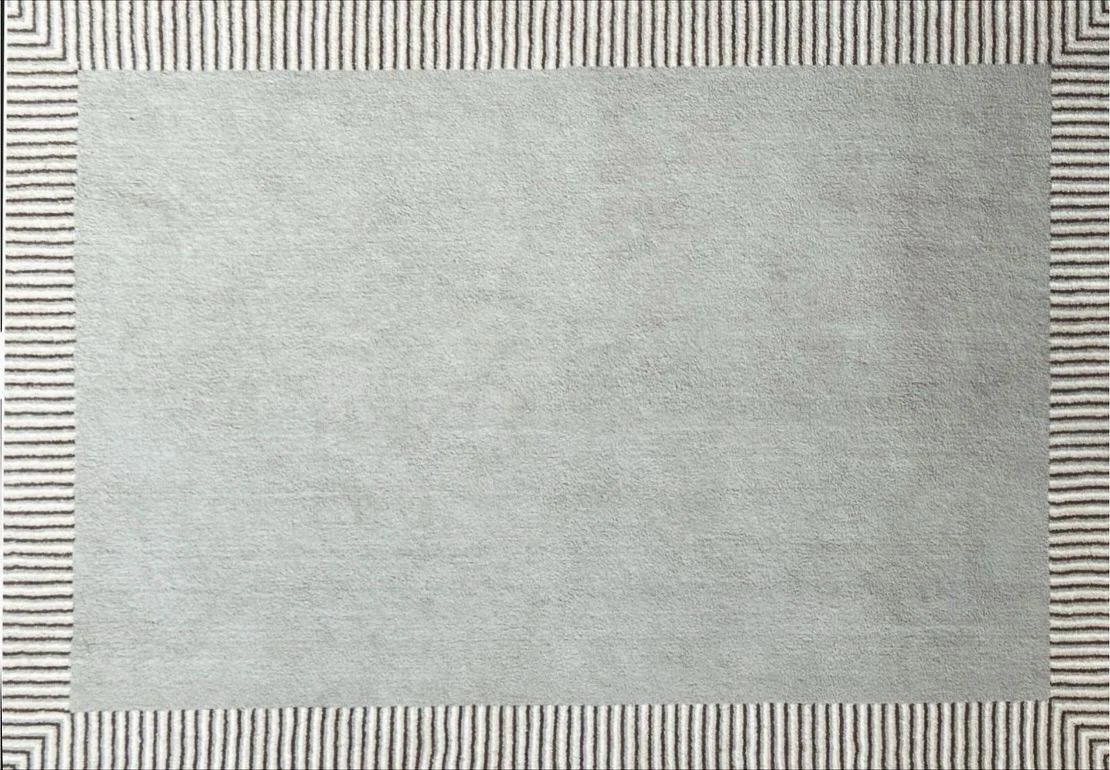 Alfombra con marco lineas