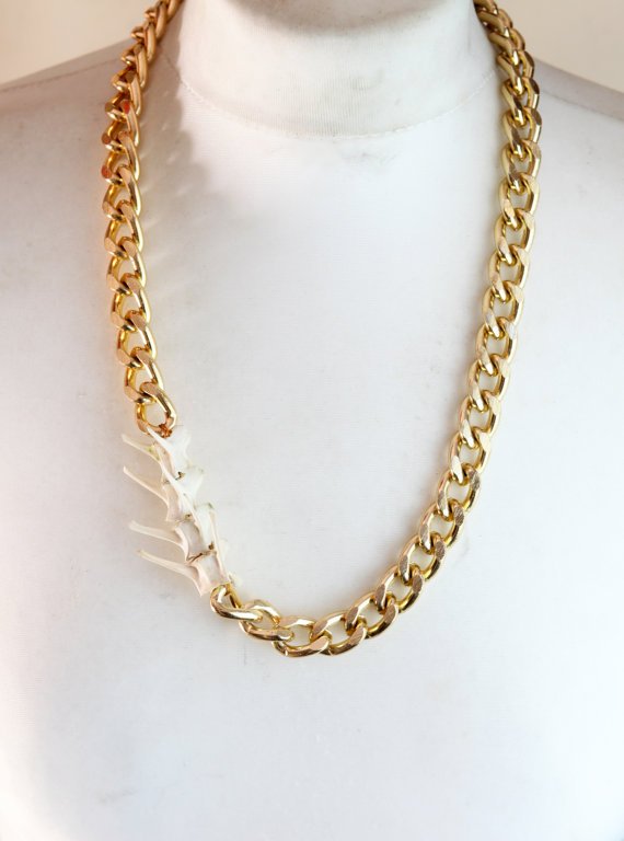 Rabbit Vertebrae Curb Necklace.jpg