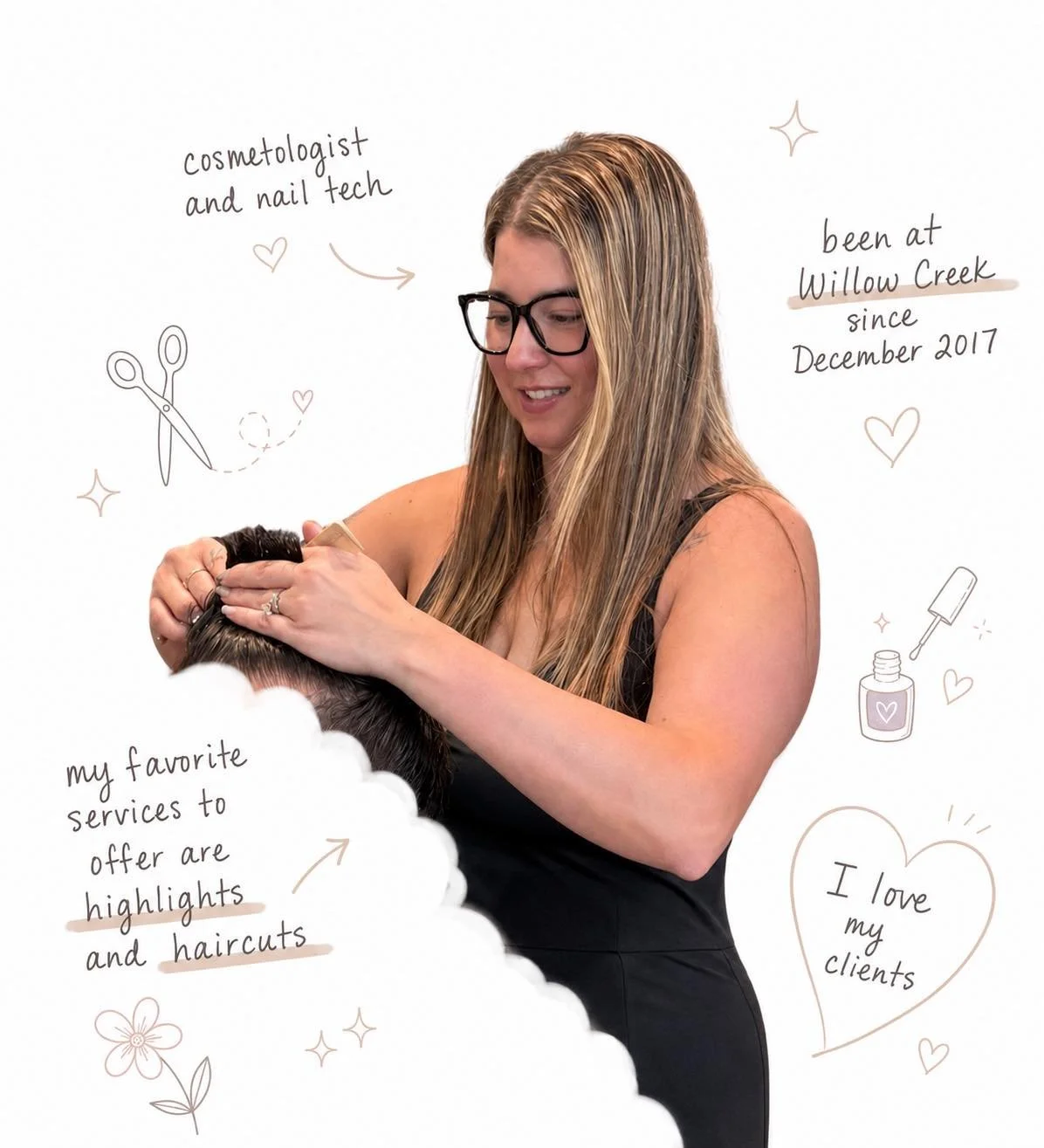 Staff spotlight on Mykenzie Pape! Tell us your favorite thing about Mykenzie in the comments below 👇🏼 

#sylvaniasalon #toledosalon #sylvania #sylvaniabusiness #willowcreeksalon #willowcreek