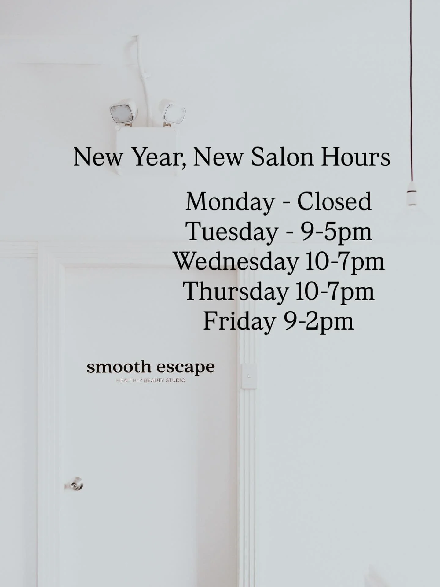 Happy New Year my beauties!!

With a fresh year upon us I&rsquo;ve decided to tweak my hours slightly starting from February. 

Can&rsquo;t wait to see everyone back for 2026. It&rsquo;s going to be the best one yet ✨