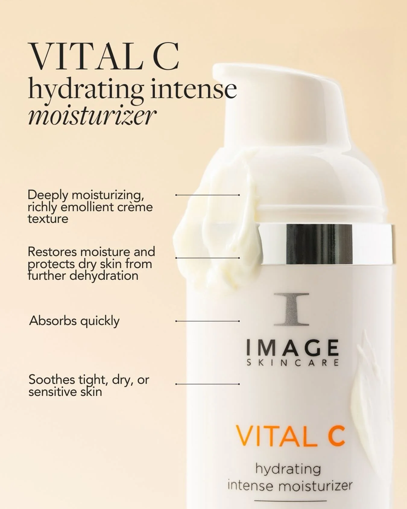 Meet Your Perfect Match: VITAL C hydrating intense moisturizer 🧡

For skin that craves deep nourishment, this is the one. Our most emollient VITAL C moisturizer delivers vitamin C, hyaluronic acid, and peptides in a formula that progressively replen