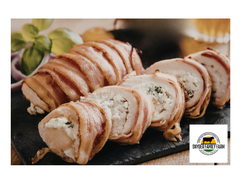 "Bacon Wrapped, Stuffed Chicken Breast"