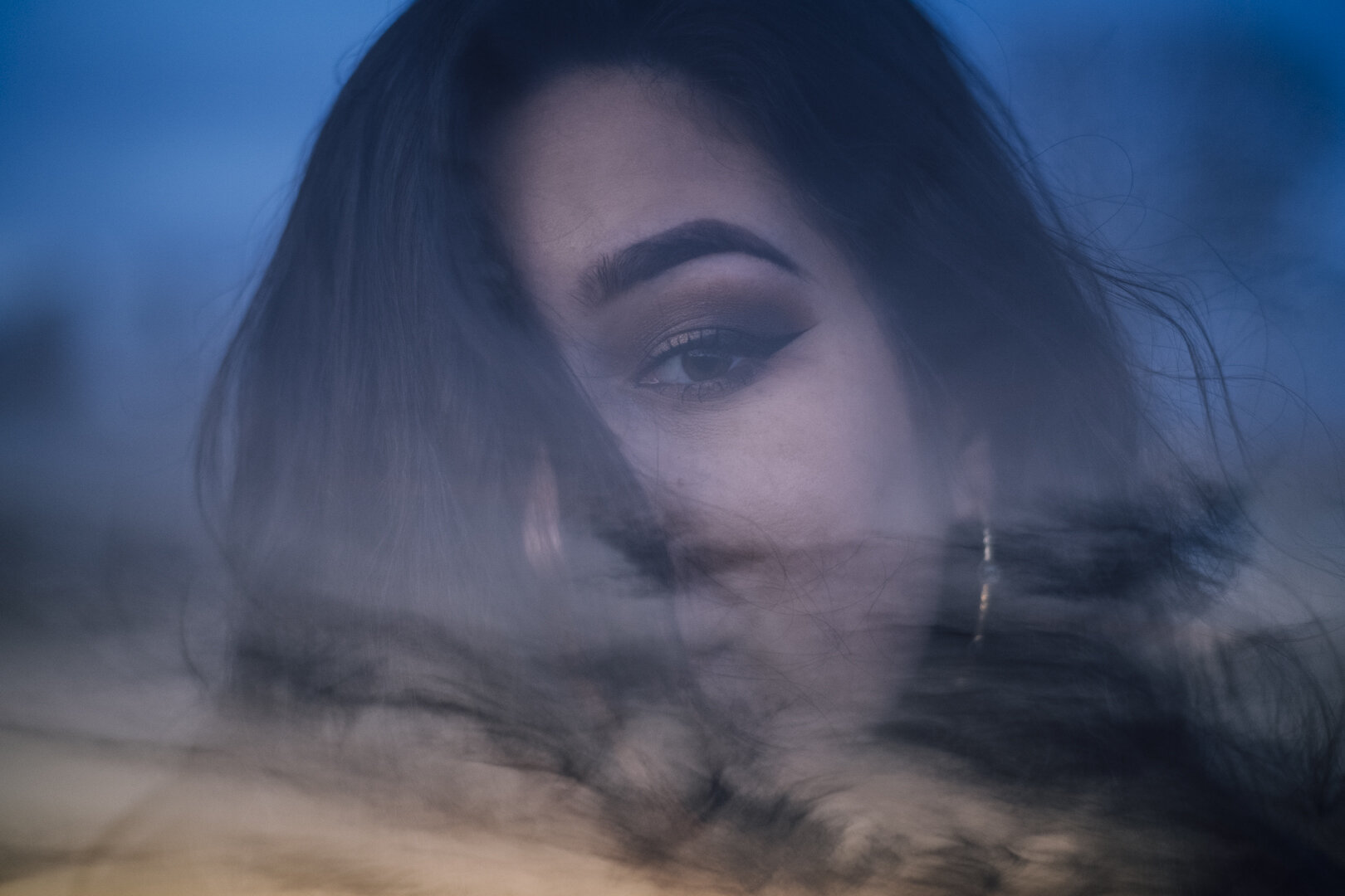  Mia Barnes poses during an Athens, Ohio sunset.  