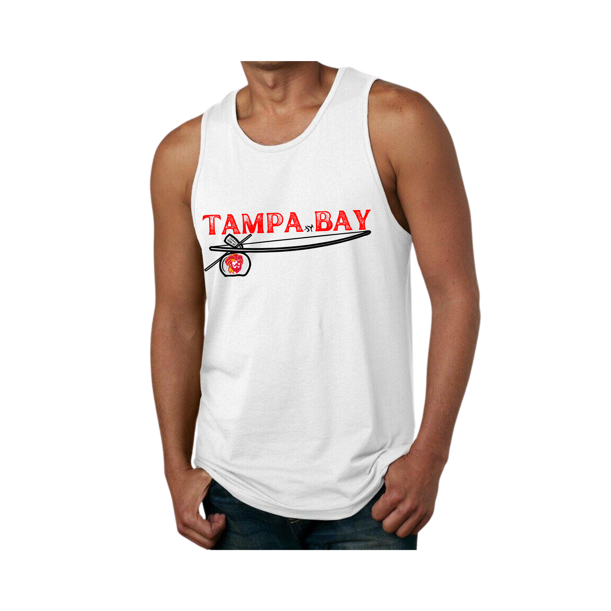 White Tank - Tampa Bay Red