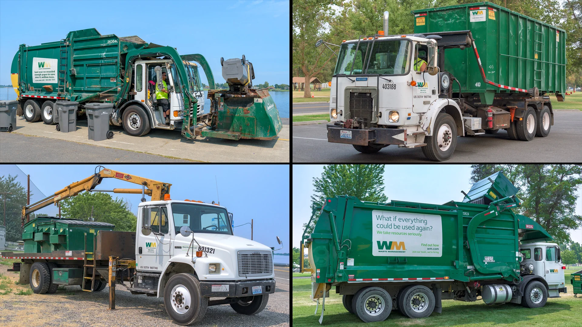 Rubbish Trucks In Action