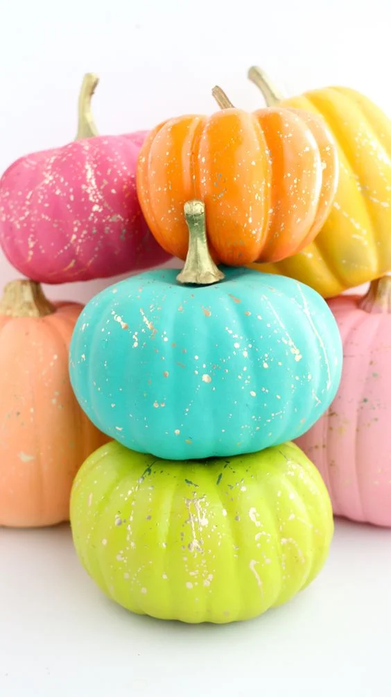 Calabazas en tonos pastel