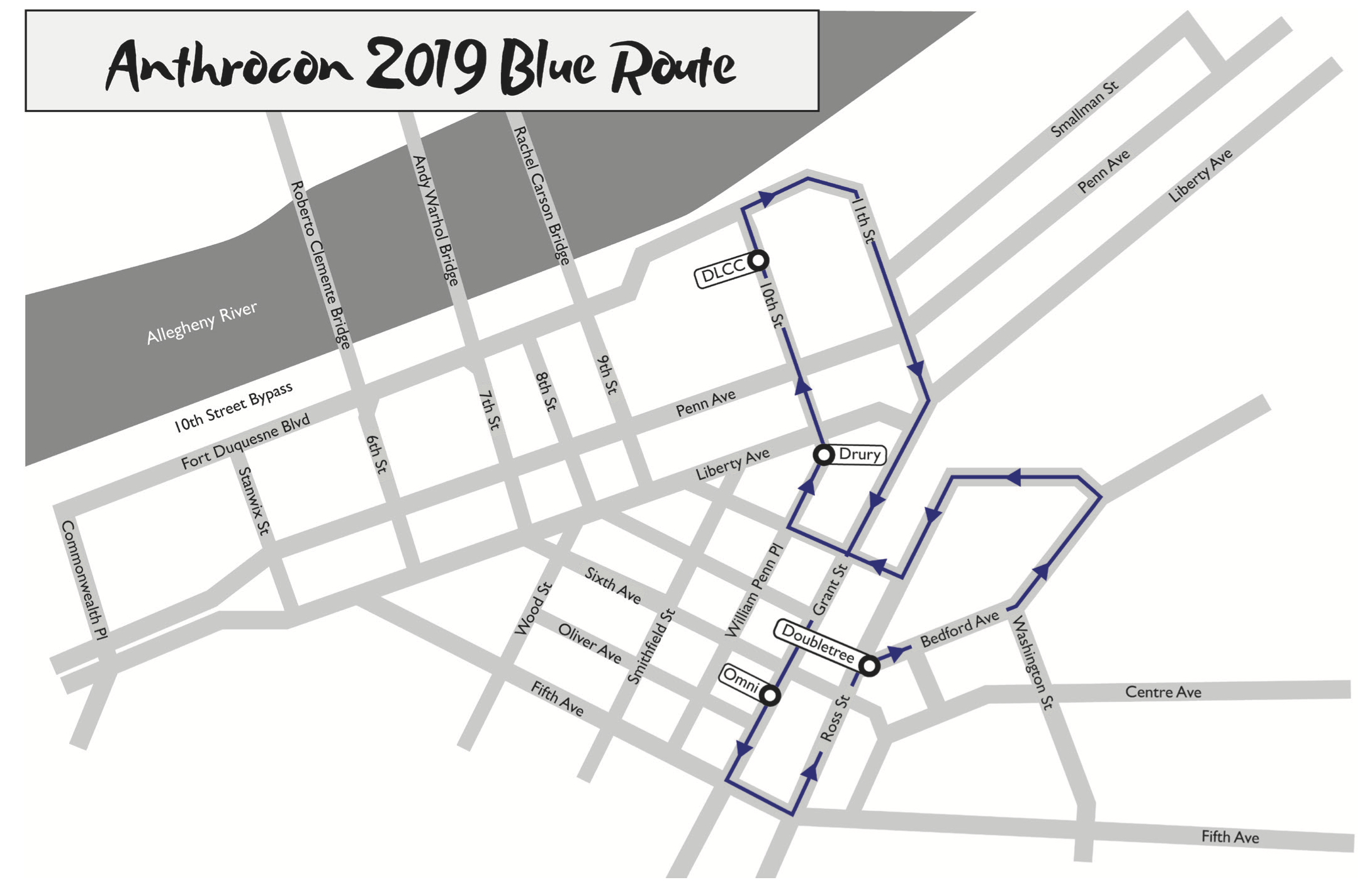 Blue Route Map