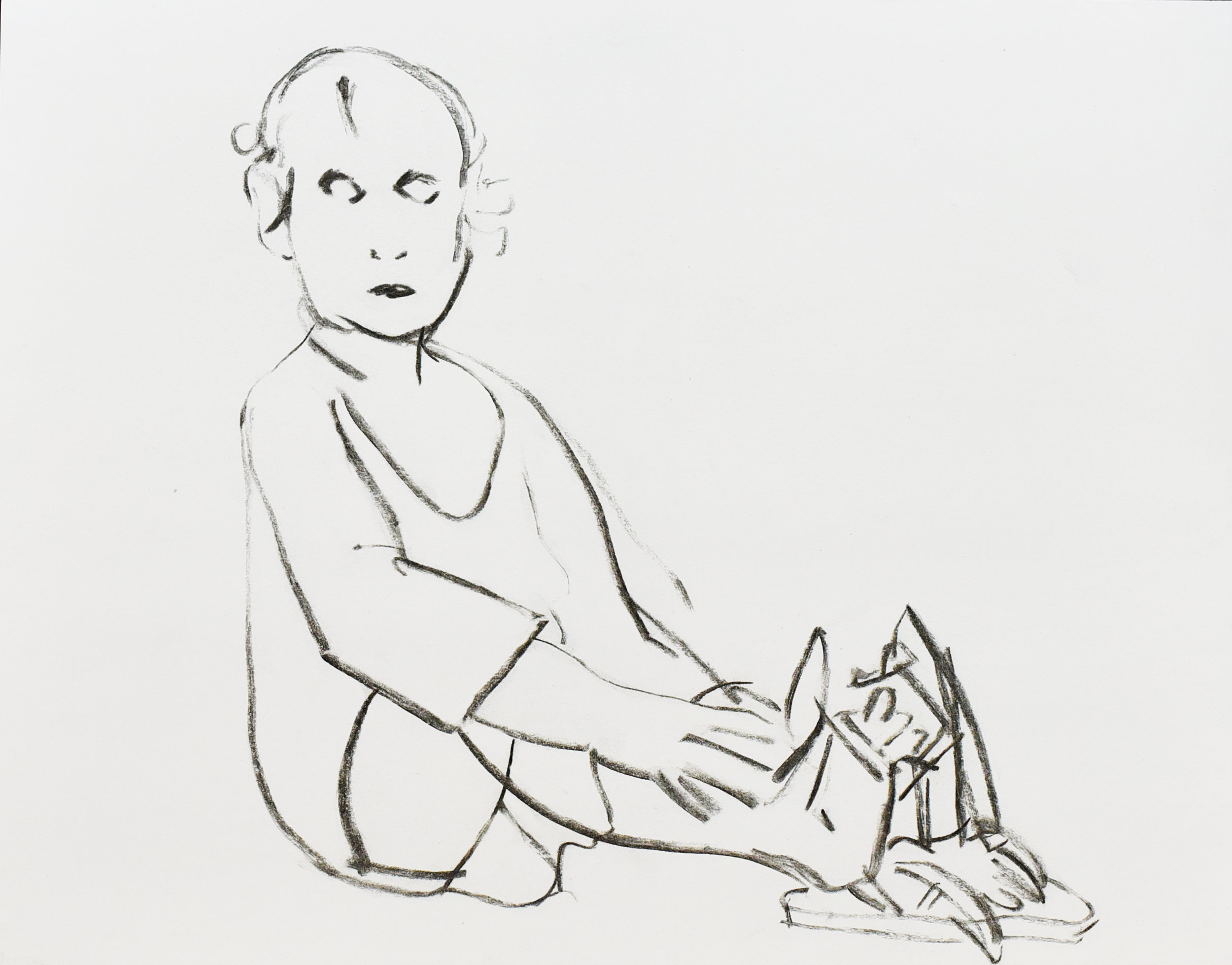 Jillian and her sandals