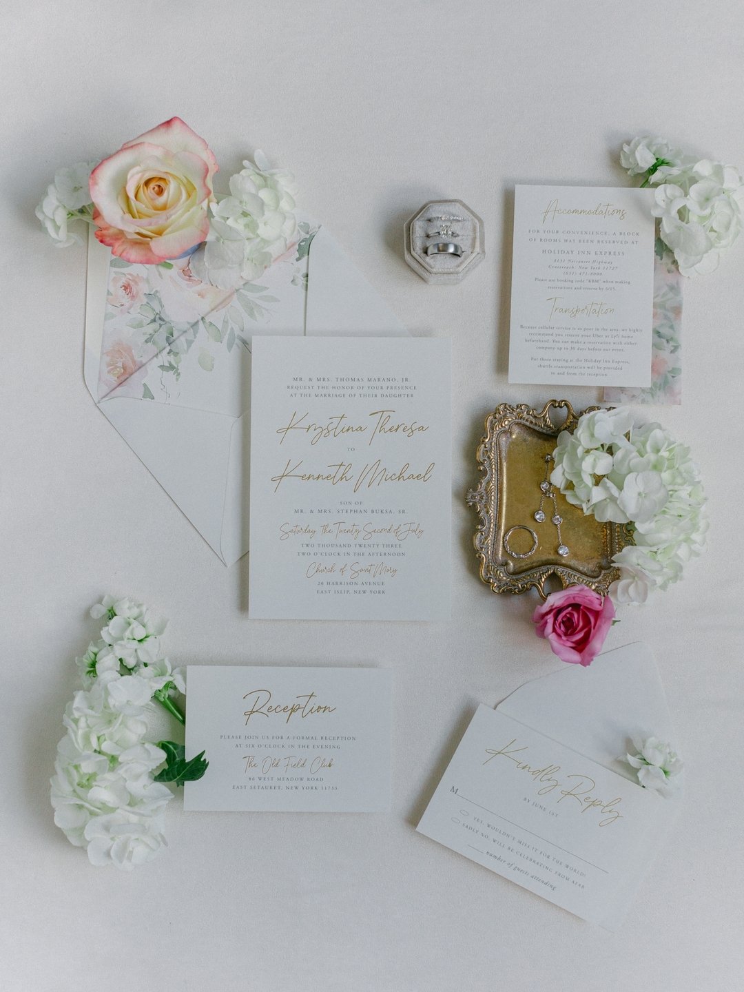 On your special day, every little thing counts, especially these elegant invitations to Ken and Krystina's guests' very special event that these two sent out!

Venue: @theoldfieldclub 
Planning: @Jordanmichelleevents @joannapacilio 
Photography: @jes