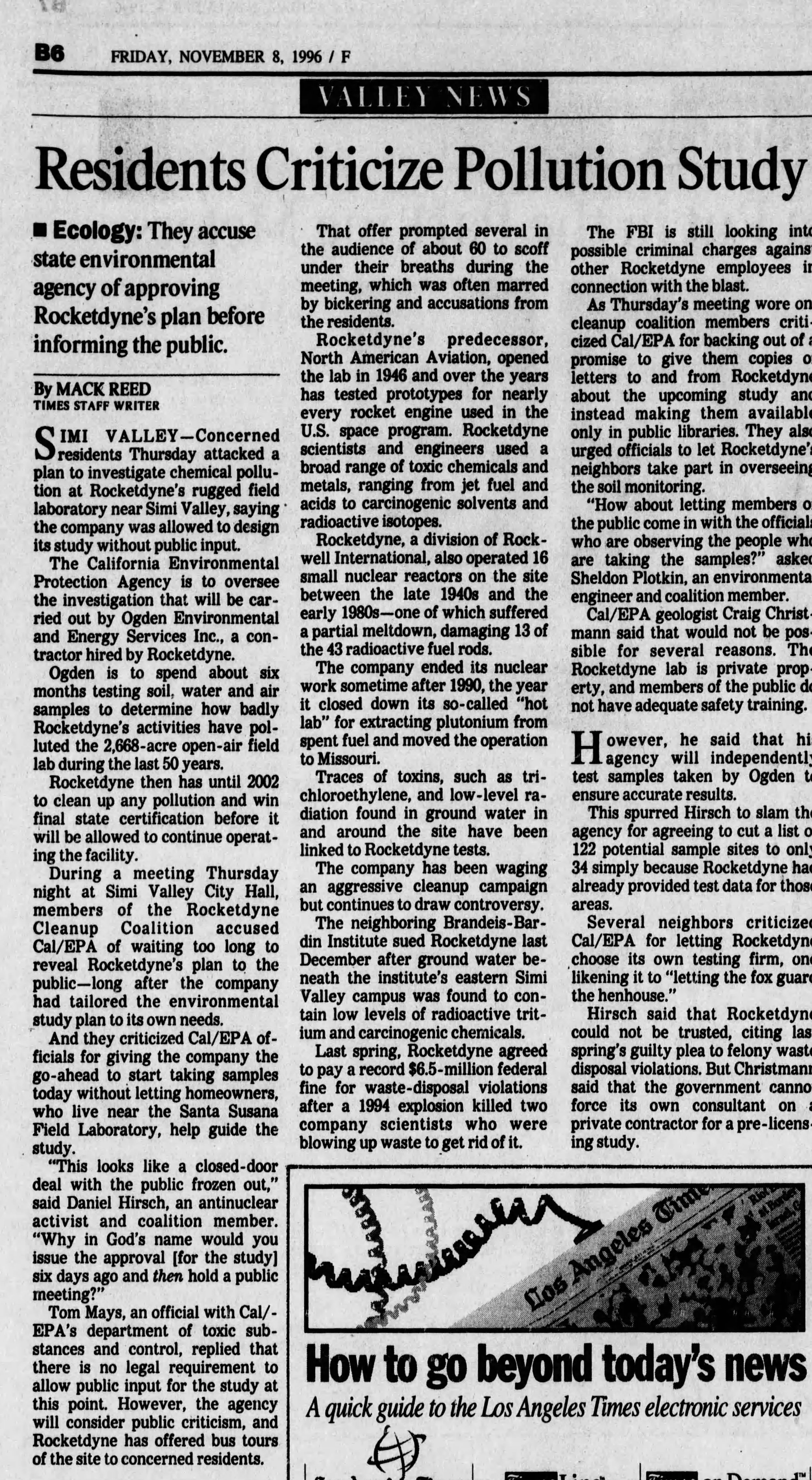 residents criticize pollution study