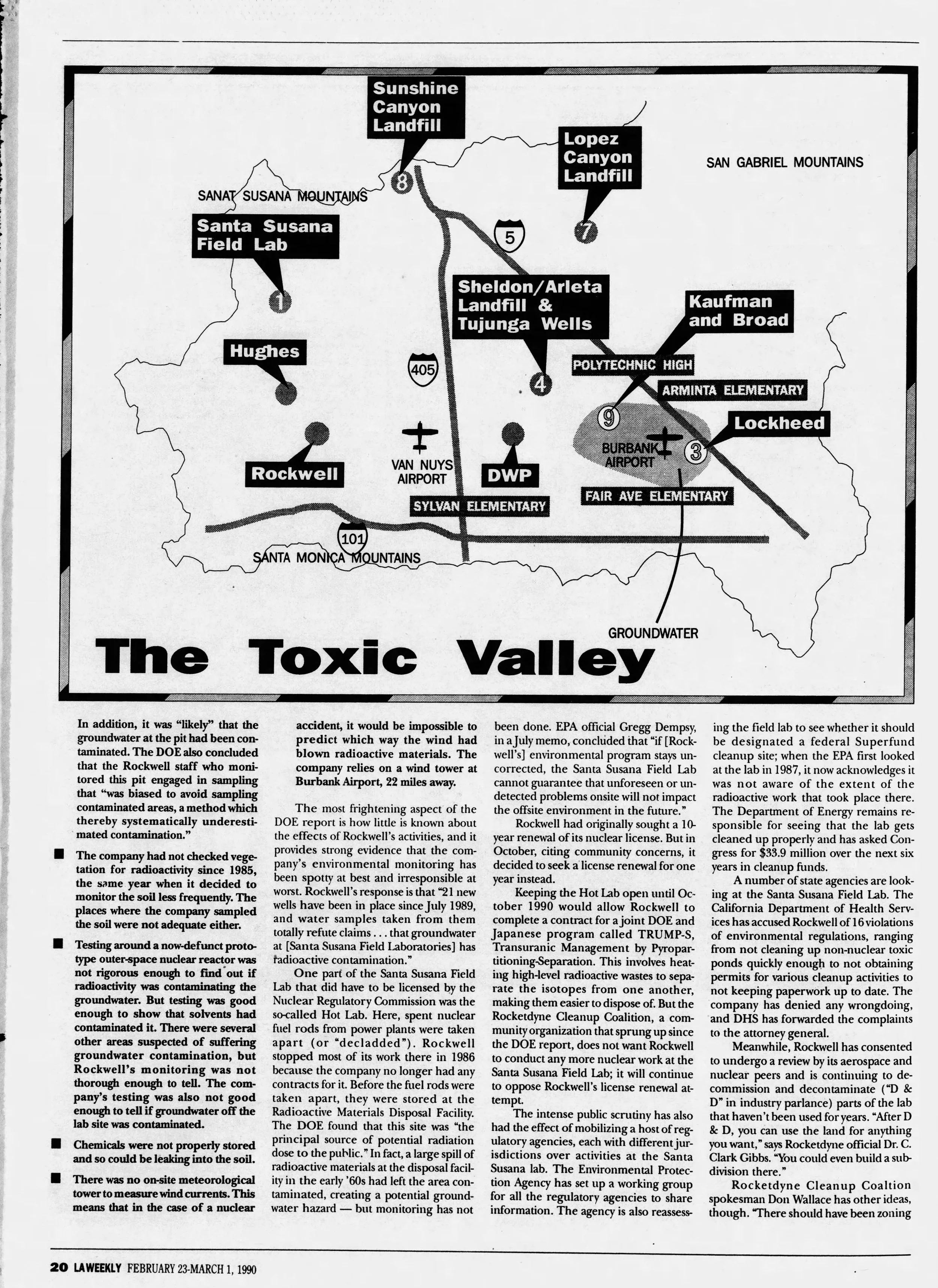 The toxic valley