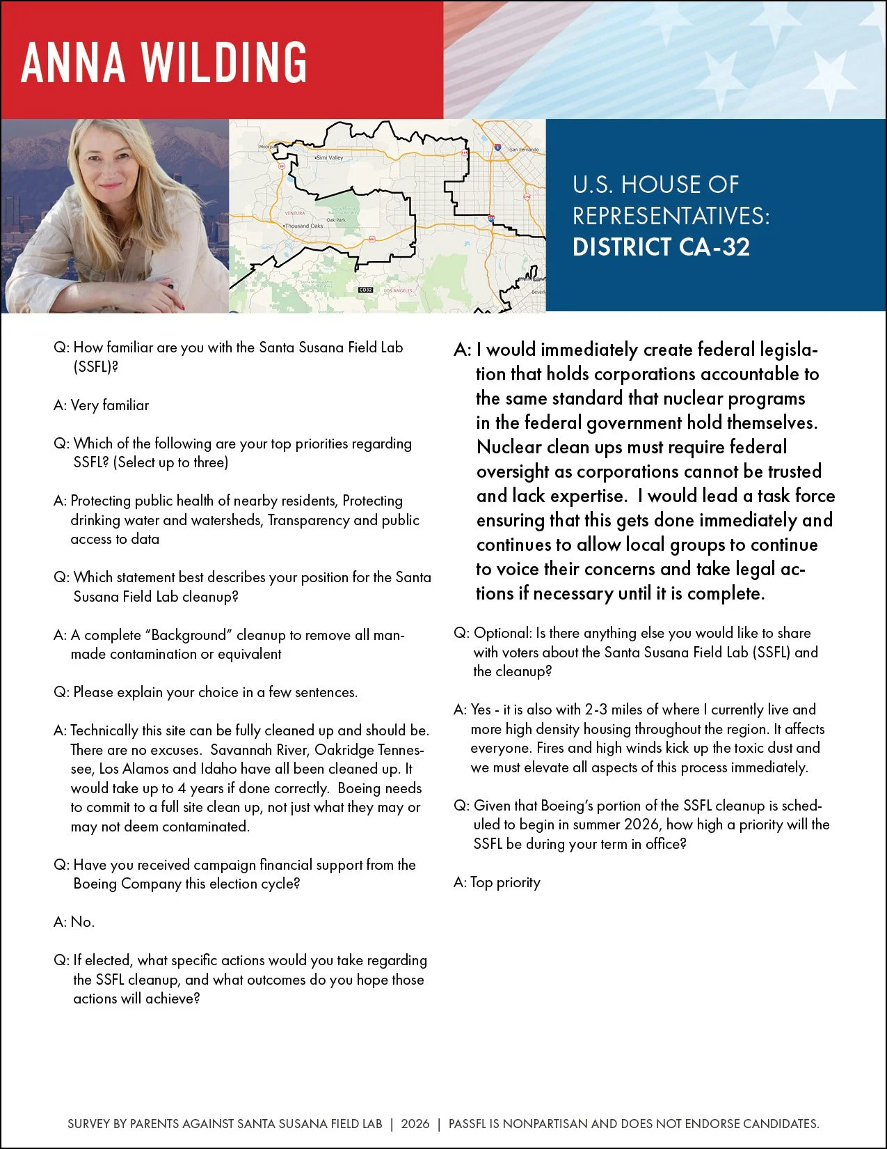 anna wilding SSFL survey