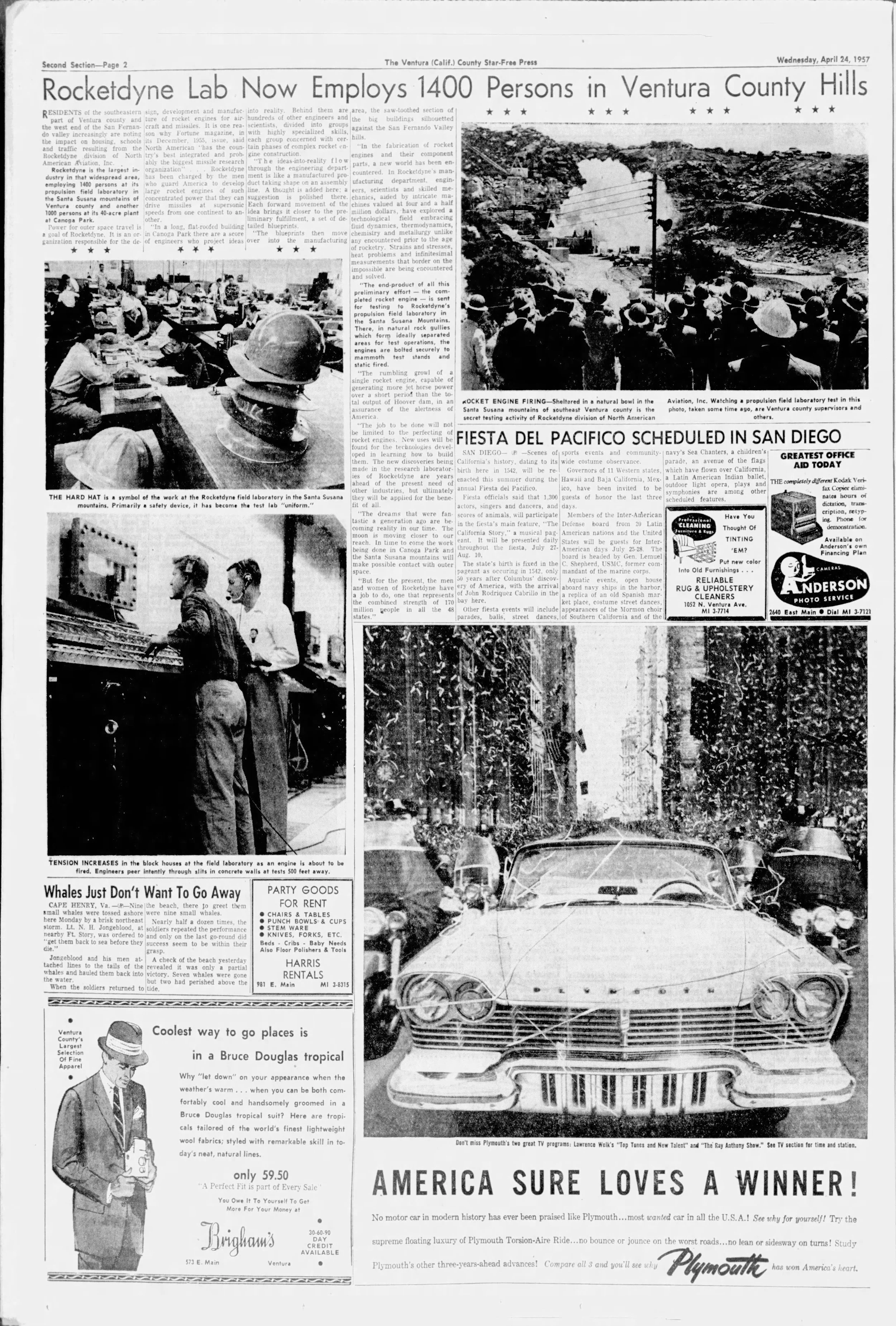 Rocketdyne lab now employees 1400 persons