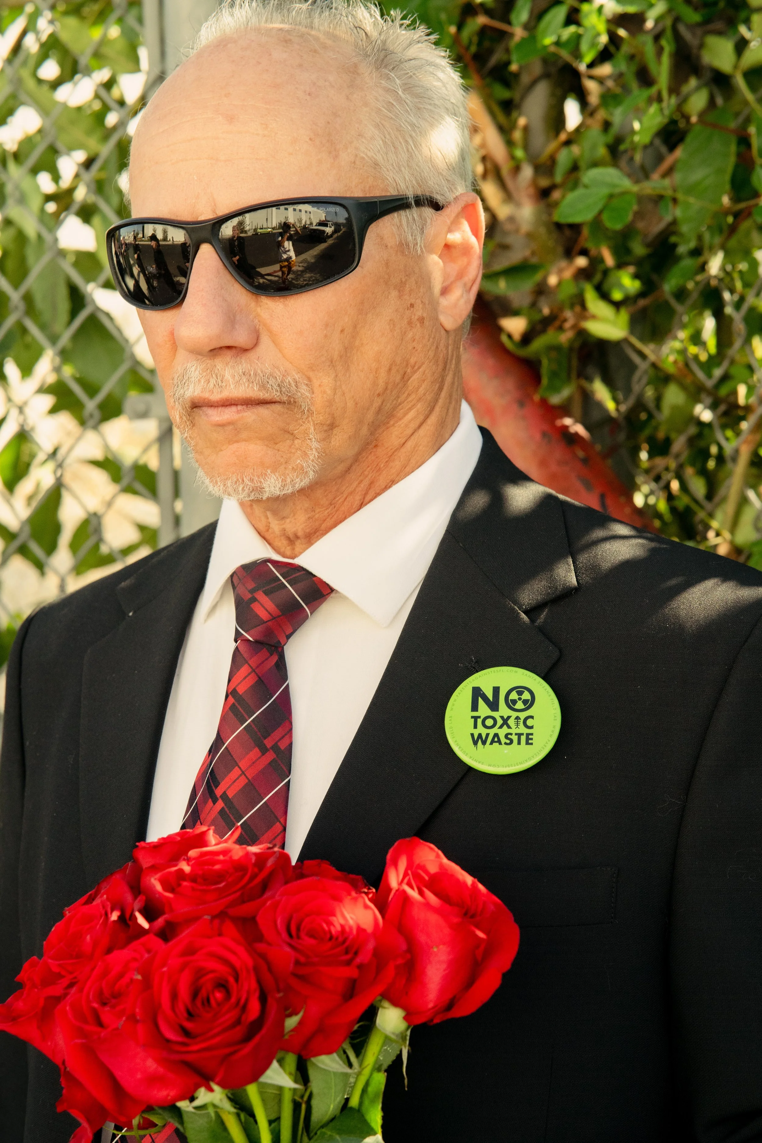 Simi Valley resident, John Lapper, attends the service. Photo by Sean Muniz via Snappr, 2025.