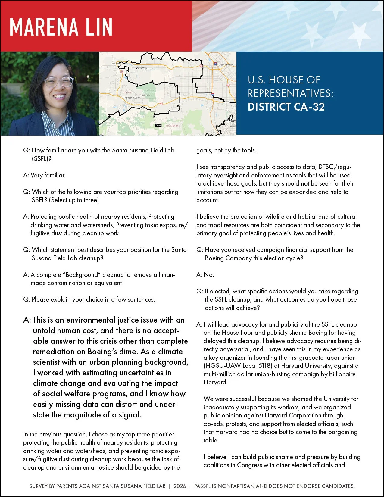 Marena lin SSFL survey