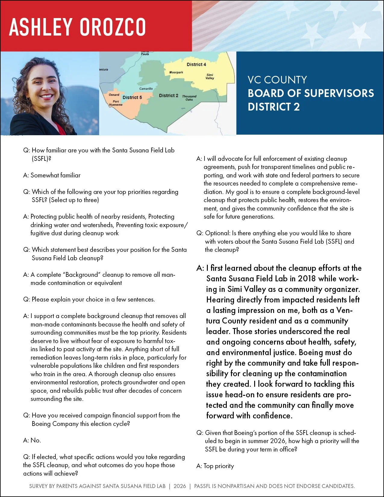 ashley orozco SSFL survey