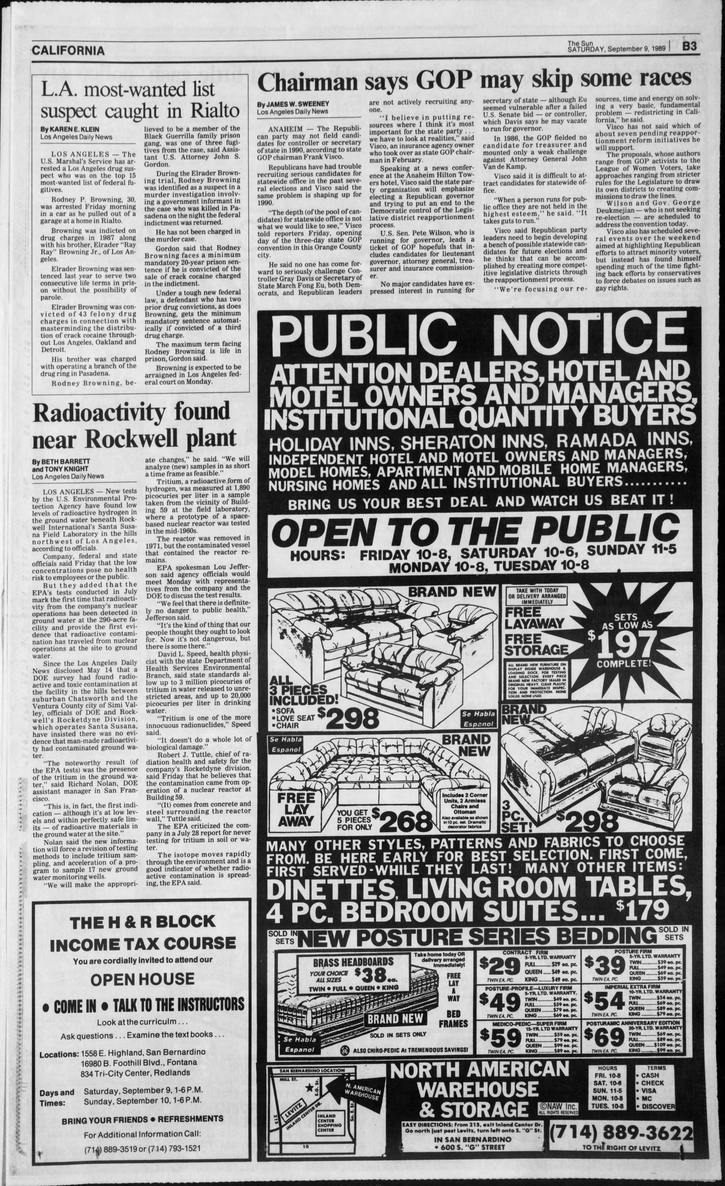 Radioactivity found near rockwell plant