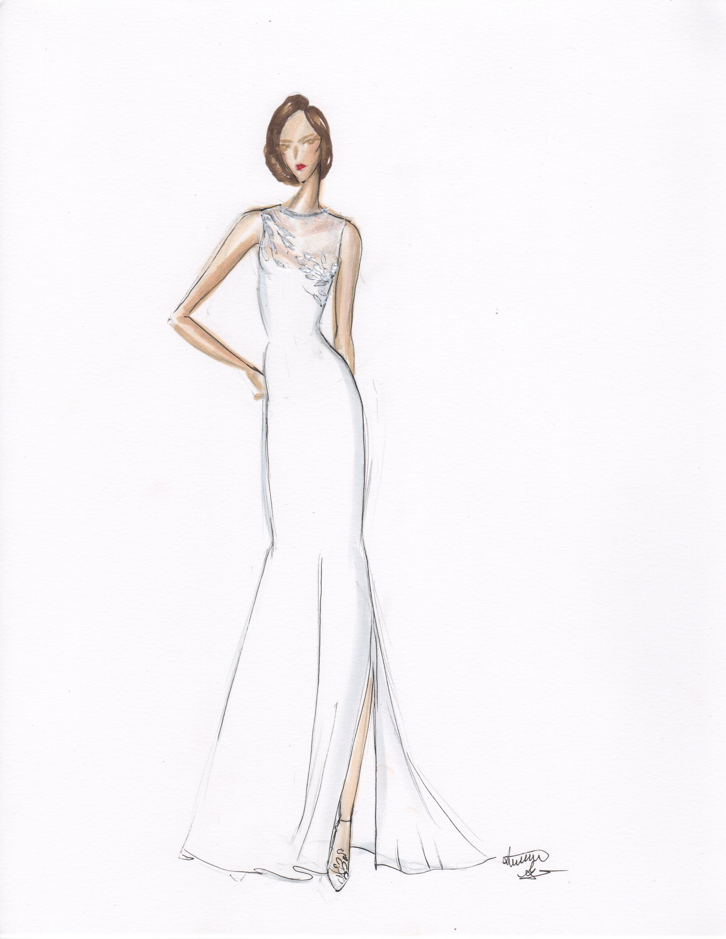 Featured in TK Bridal Acrylic Mix media
