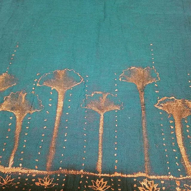 Hand Painted Art Scarf 