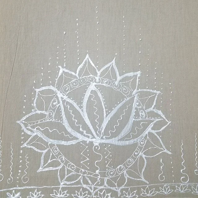 Inspired by the lotus flower and its meaning. The Lotus flower meaning is shared across several cultures. The Lotus slowly emerges from a pond or muddy water over a three day period and then blooms in the morning until mid-afternoon. This for me symbolizes a time in my life where I was really struggling with knowing my purpose. Once I received clarity it was like I was rising out of muddy water. Beauty from ashes is another way to put it. Now I seek to find unique beauty in everything. 