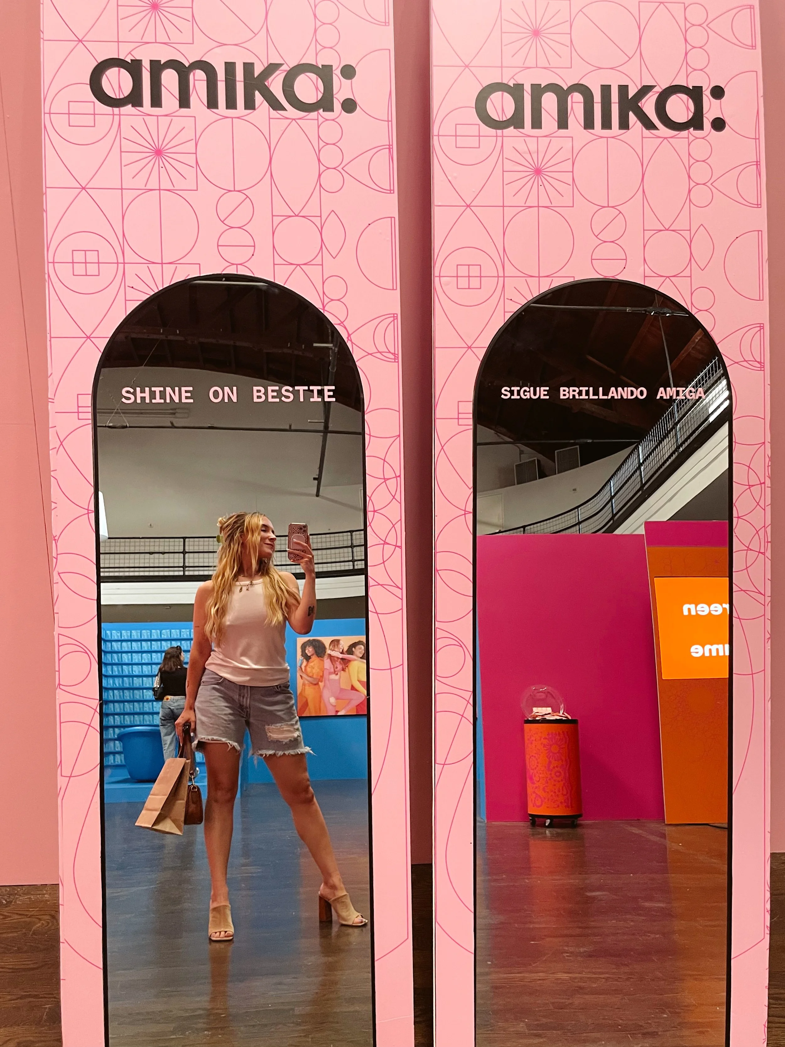 visiting the Amika pop-up in LA