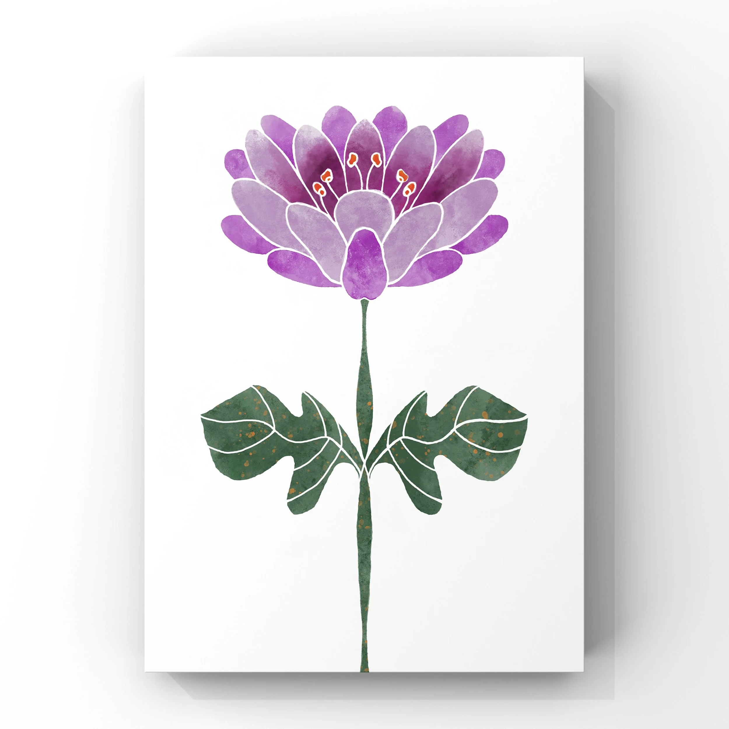 Vibrant Abstract Pink Floral Art Print
